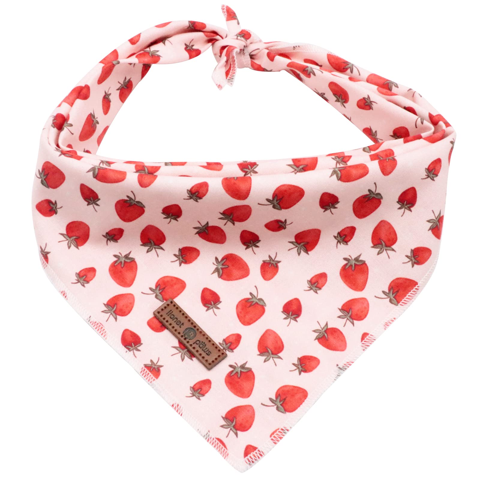 Lionet Paws Dog Bandana,Fabric Pink Dogs Kerchief For Small Medium Large Dogs,Dog Cotton Triangle Bibs Scarf For Girl Boy