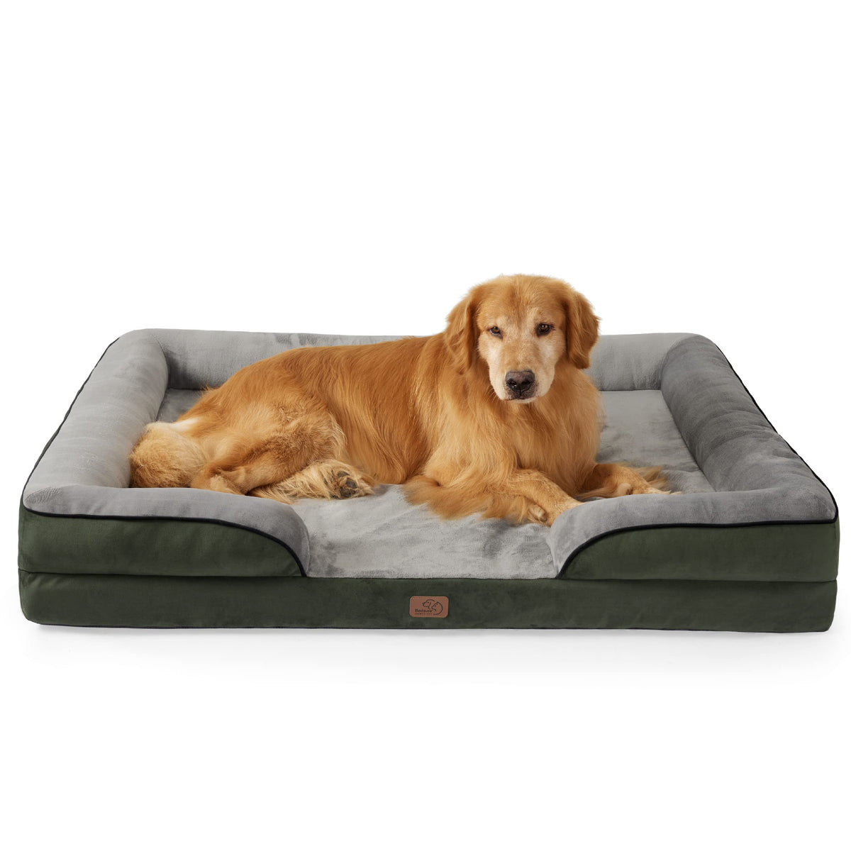 Bedsure Xxl Orthopedic Dog Bed, Bolster Dog Beds For Extra Large Dogs - Foam Sofa With Removable Washable Cover, Waterproof Lini