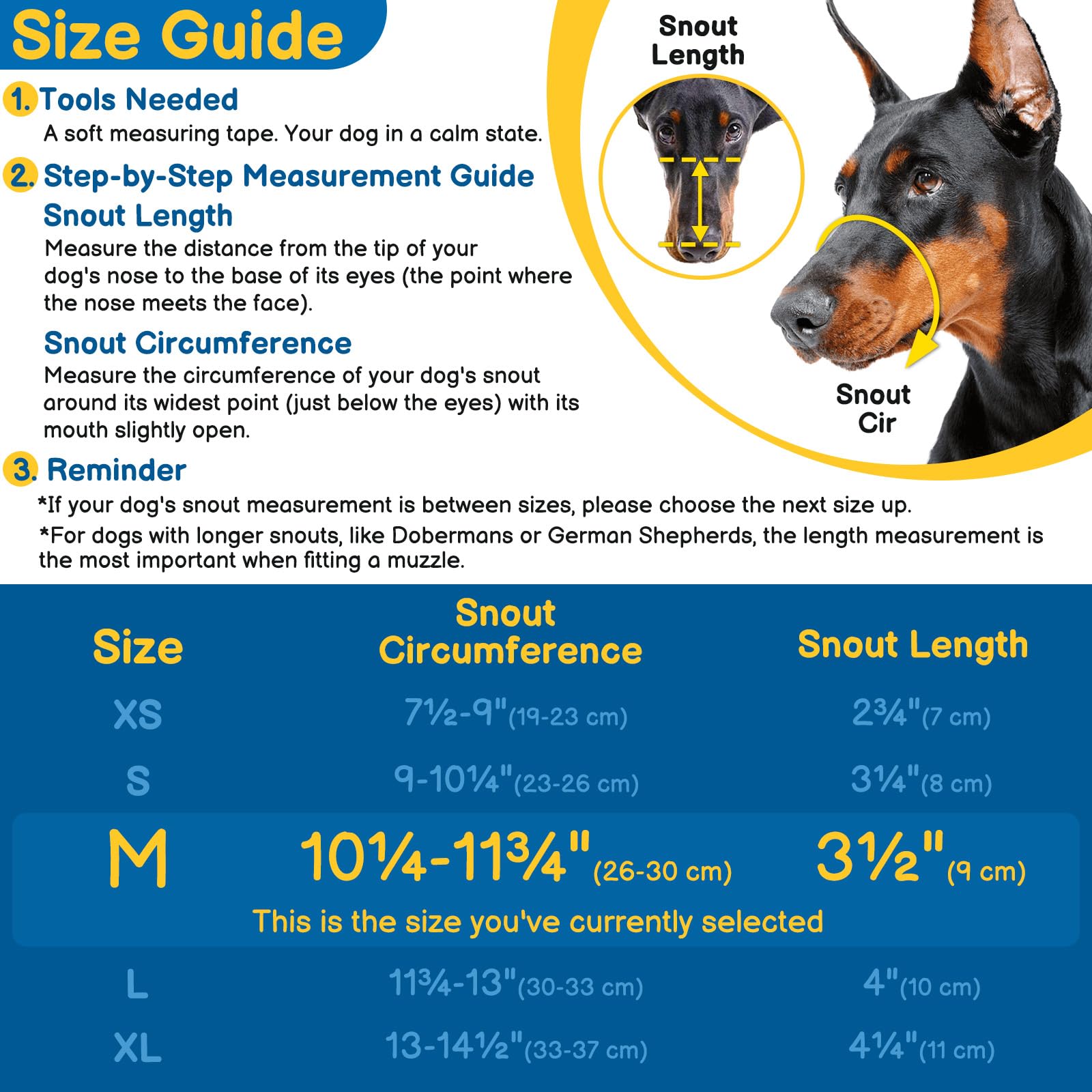 Barkless Basket Muzzle For Medium Dogs, Humane Muzzle To Prevent Biting And Scavenging, Snap-On Treat Cover Helps Dogs Acclimati