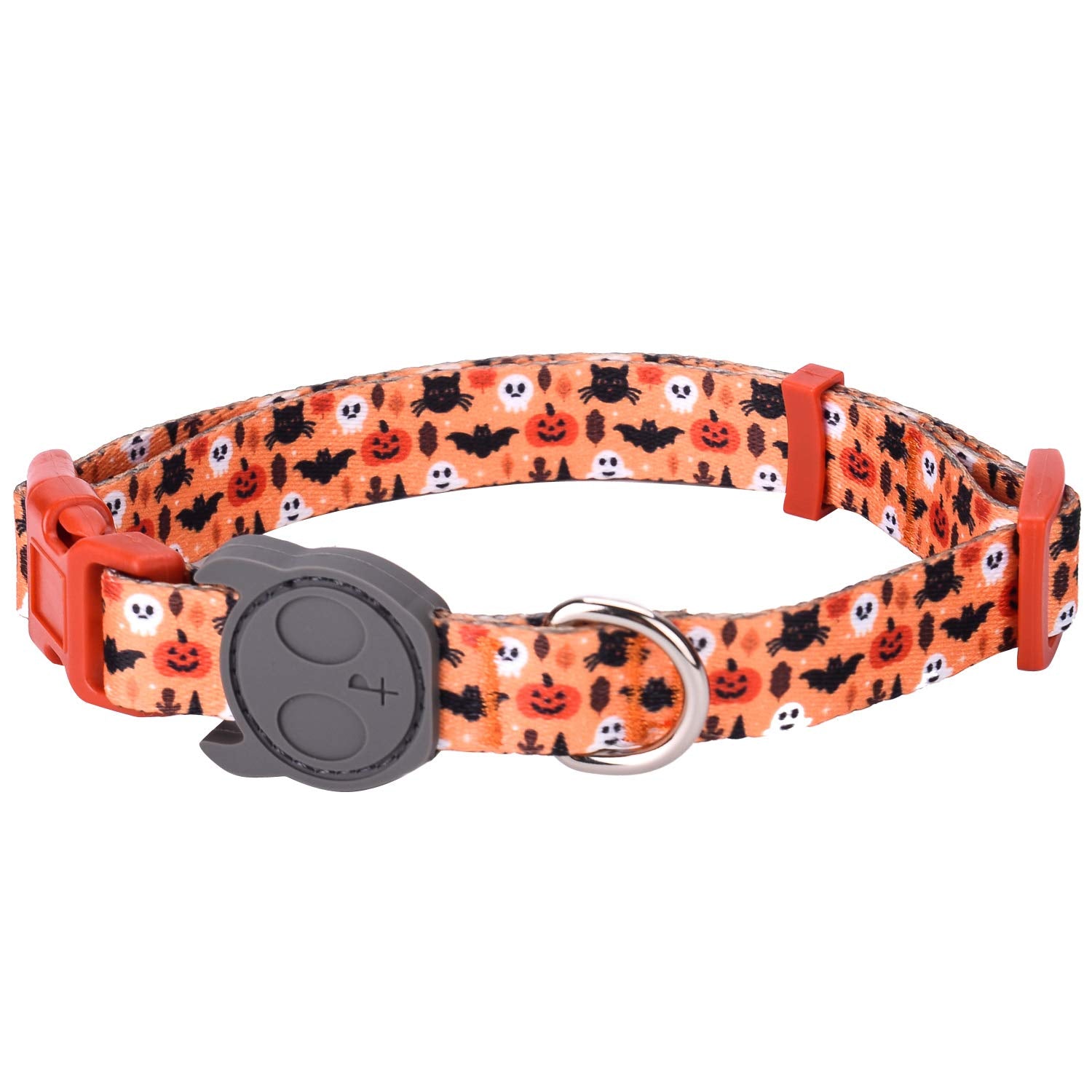 Petantastic Best Adjustable Small Dog Collar Durable Soft & Heavy Duty With Halloween Design, Outdoor & Indoor Use Comfort Dog C
