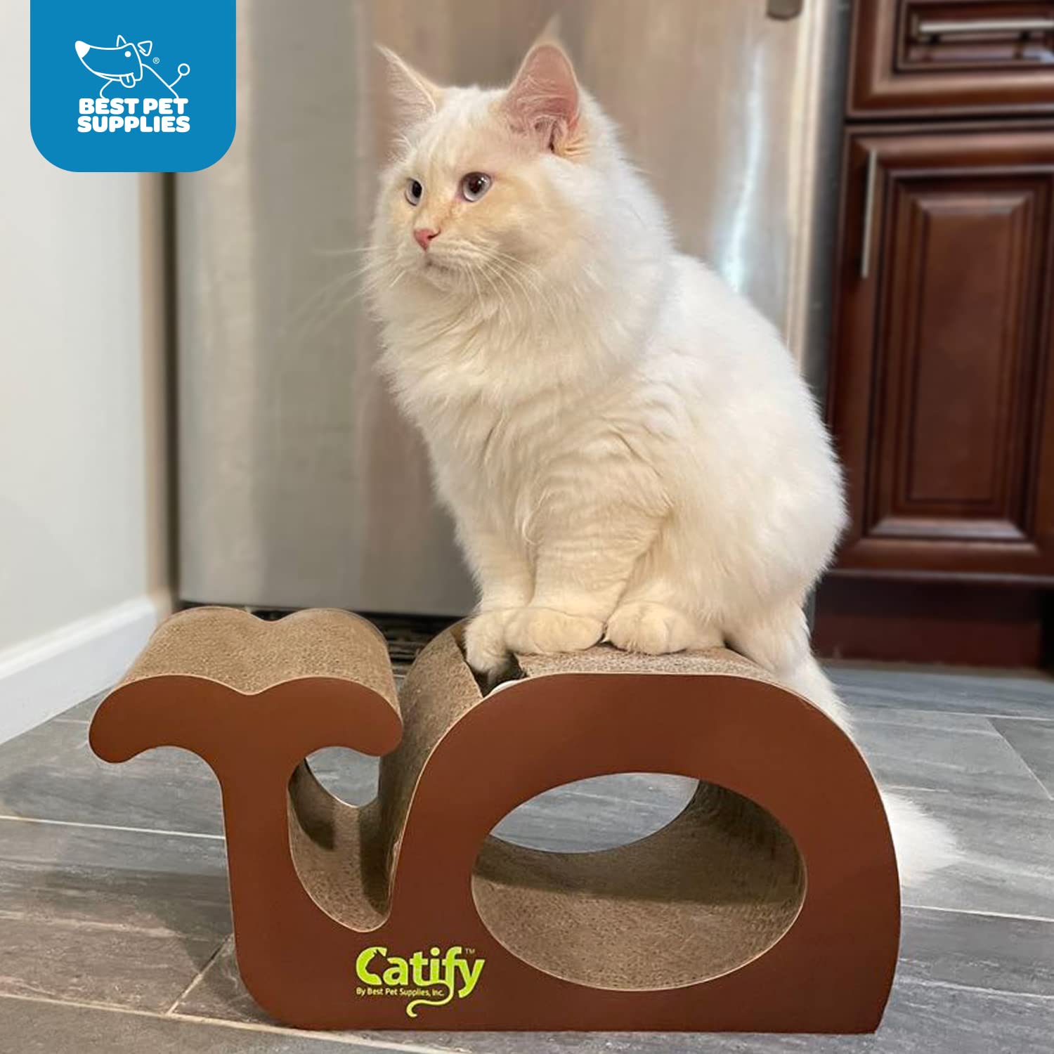 Best Pet Supplies Corrugated Cardboard Cat Scratcher Refill Pads, Lounger, And Fun Interactive Scratching Boards, Claw Safe, Dur