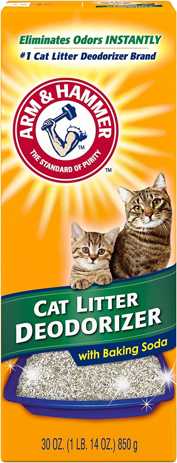(2 Pack) Arm & Hammer Cat Litter Deodorizing Powder, 30-Ounces Each
