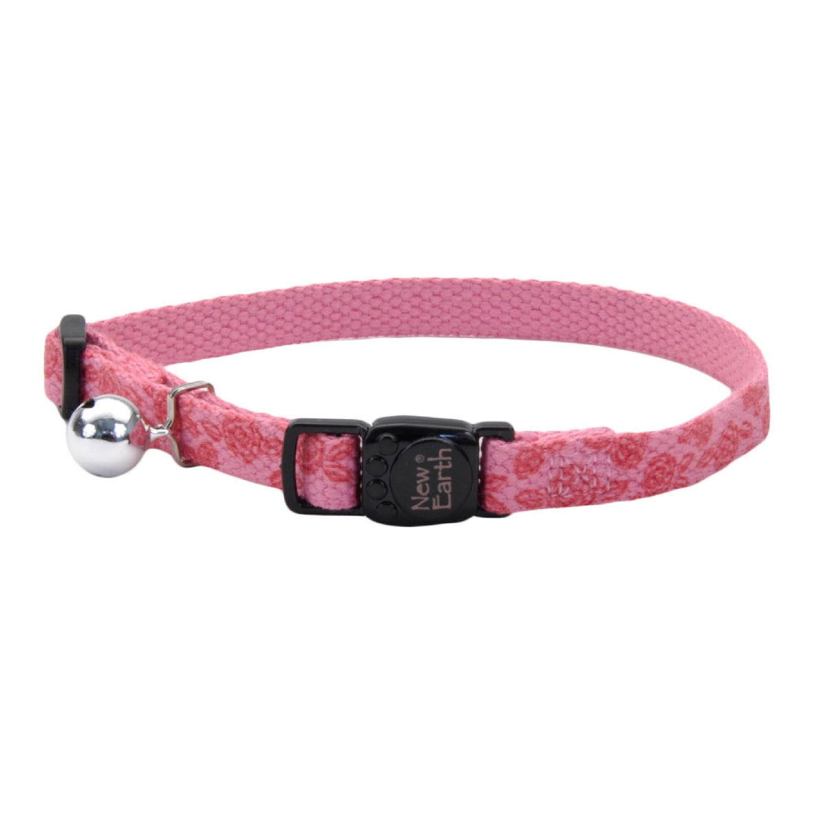 Coastal Pet - New Earth Soy - New Earth Printed Soy Breakaway Cat Collar, Rose With Roses, 3/8' X 08'-12'