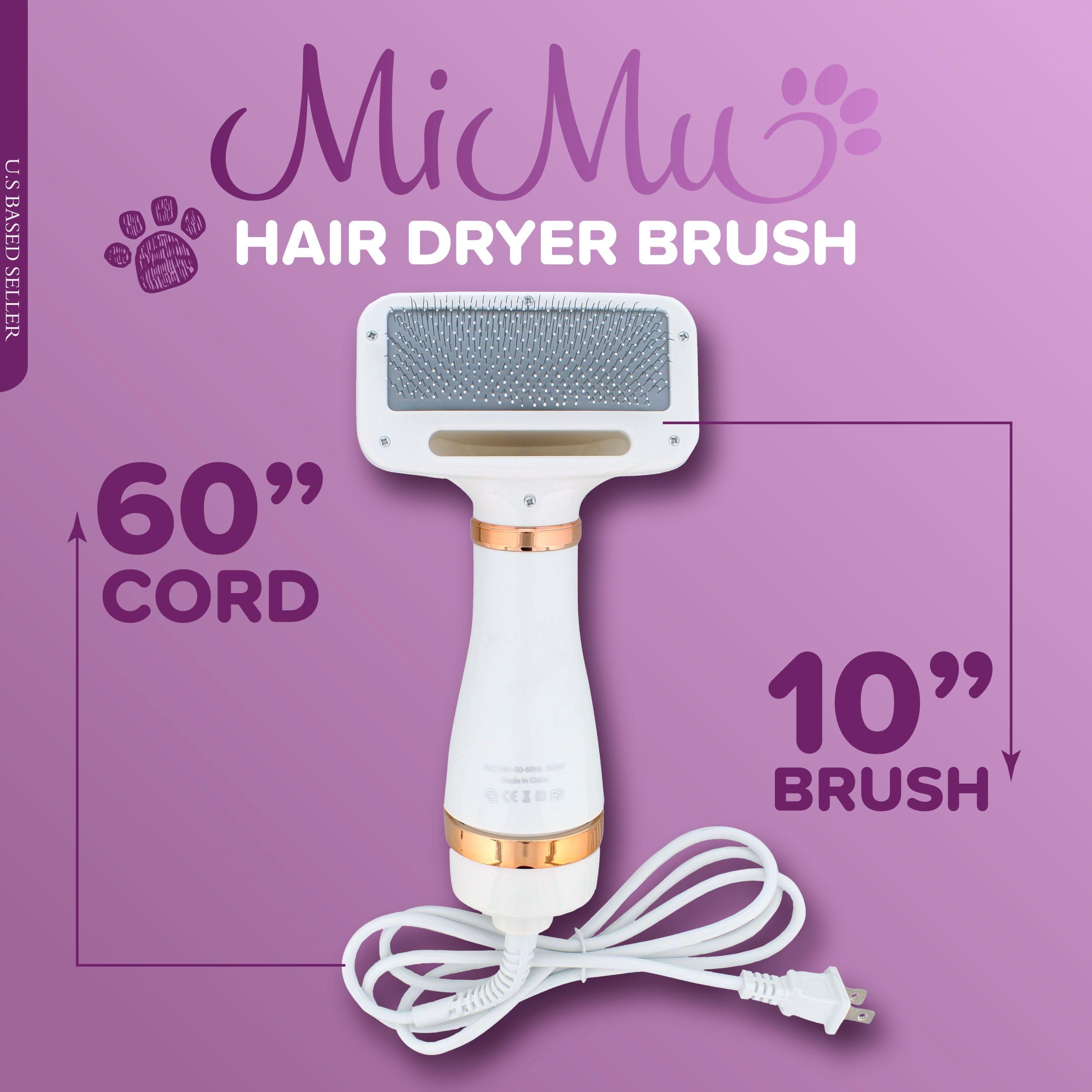 Mimu Pet Hair Dryer Brush 2 Temperature Dog Hair Dryer Pet Grooming Hair Dryer Brush Pet Brush Dryer For Dogs Or Cats
