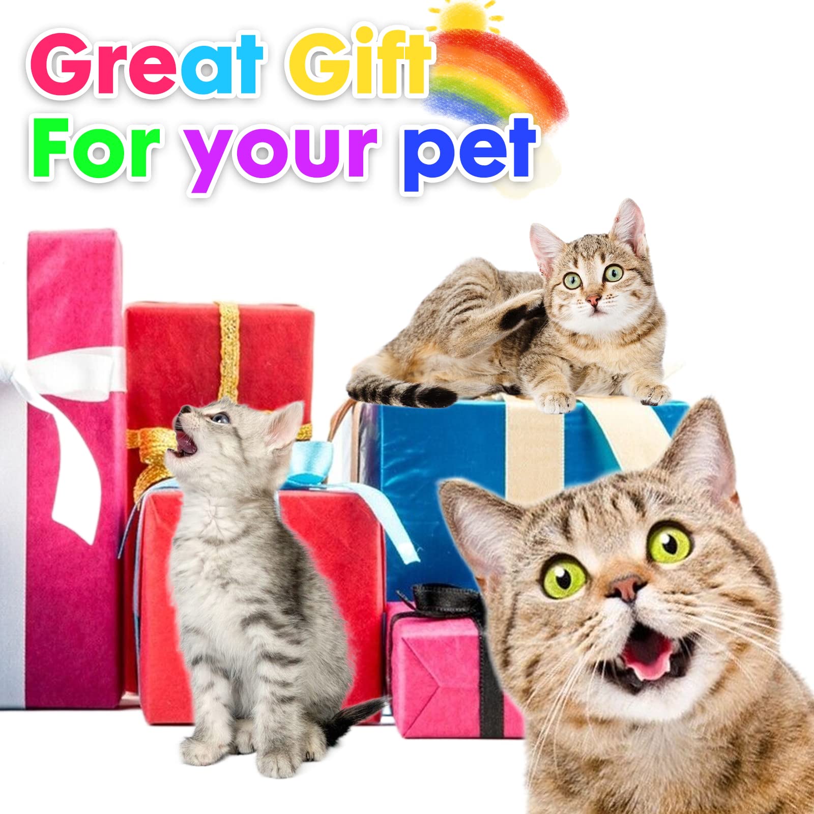 Barelove Cat Scratching Post Tower, Tall Cat Scratch Post, Natural Sisal Rope Scratcher Posts Refill For Indoor Cats, Carpet Cat Scratching Post With Replaceable Toys, Sturdy Base (Grey)