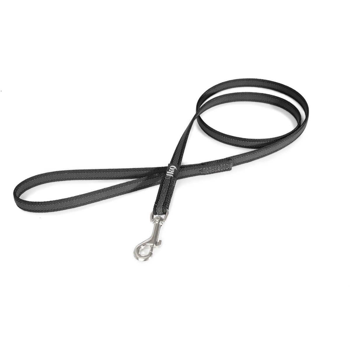 Color & Gray Super-Grip Leash With Handle, 0.55 In X 3.9 Ft, Black-Gray