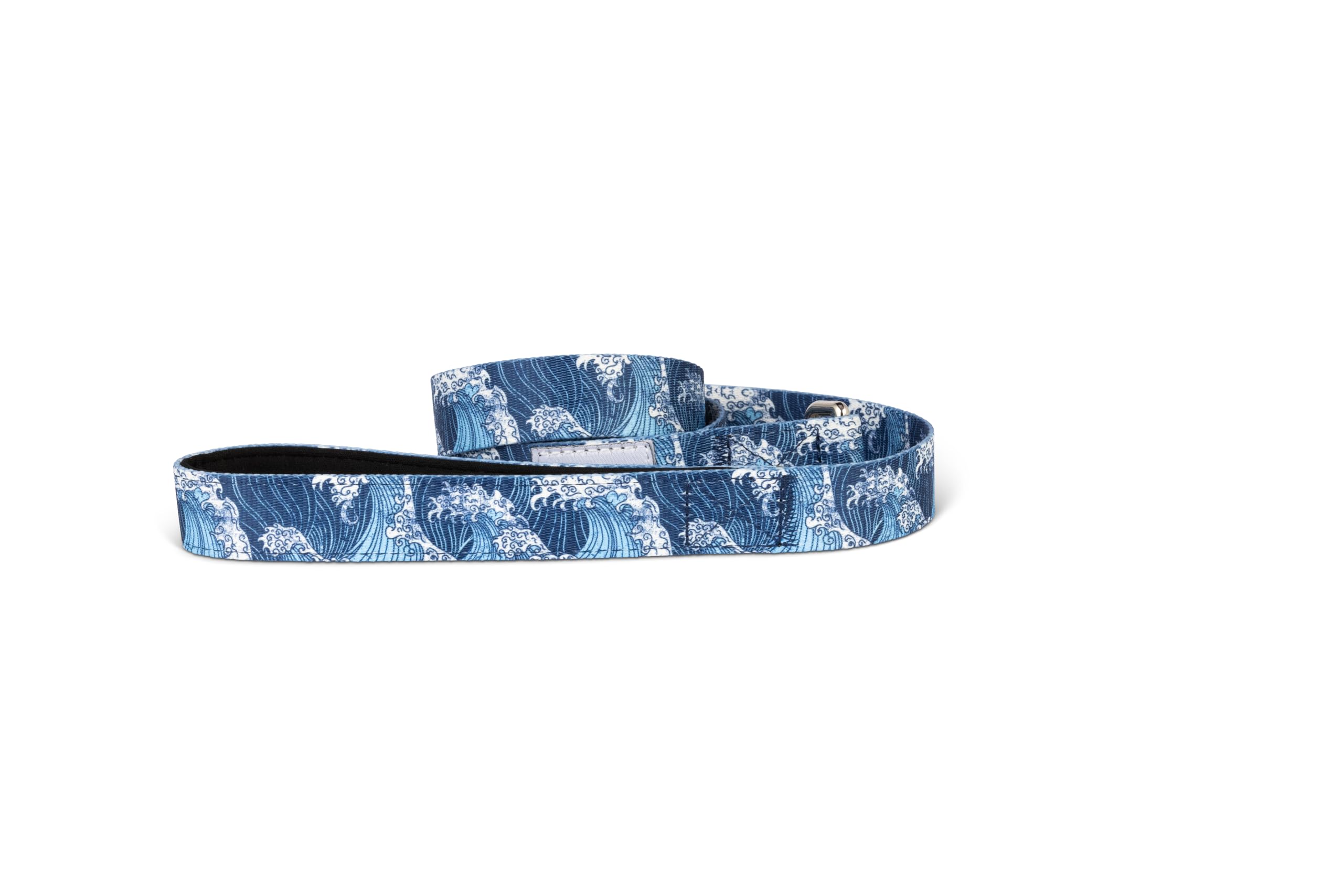 Salty Paws Floral Print Dog Leash Heavy Duty Padded Handle For Small, Medium, Large Dogs Matching (Blue Wave, Medium 6' For Dogs