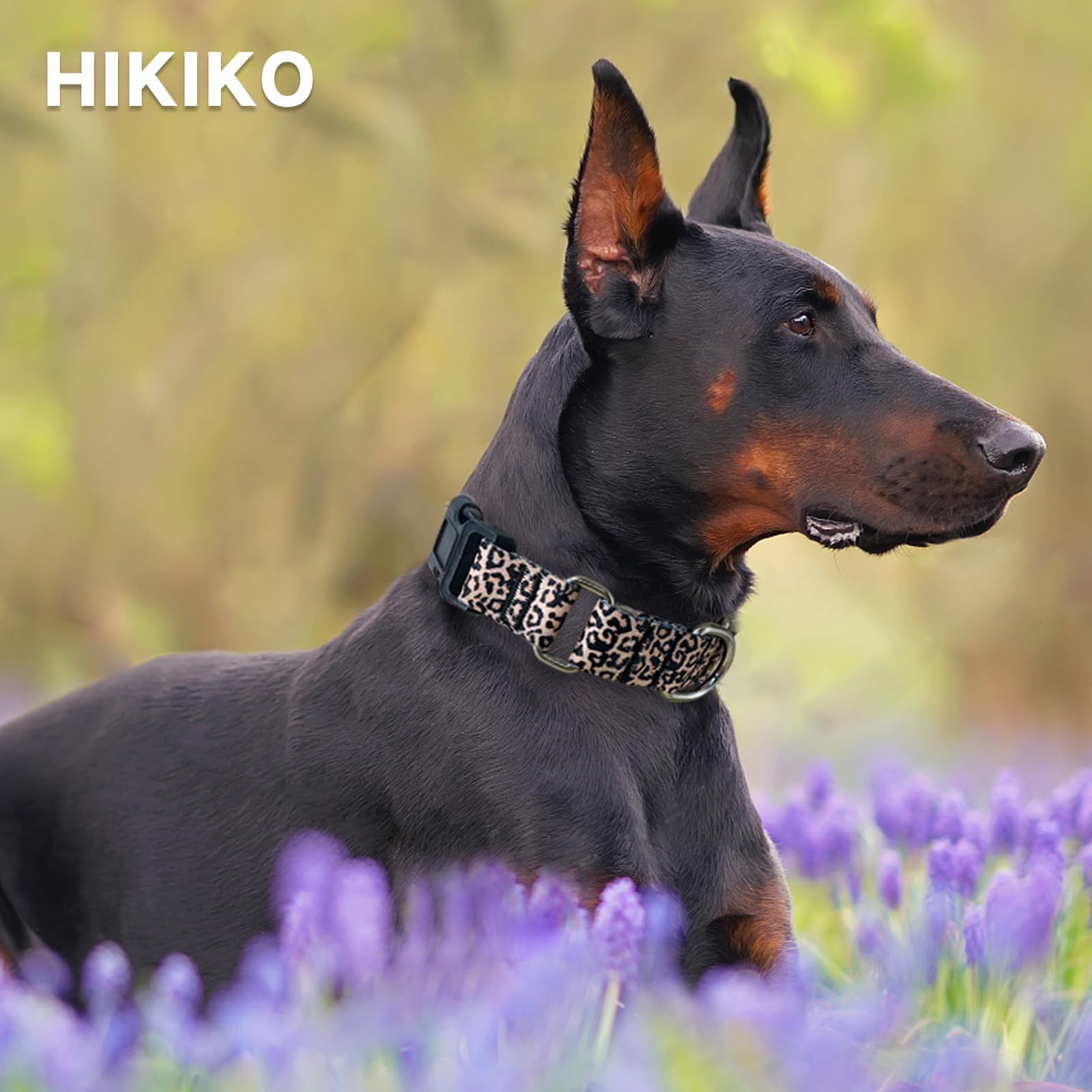 Hikiko Martingale Collar For Dogs Classic Leopard Dog Collar For Small Medium Large Dogs Durable Escape Proof Dog Collars (Leopa