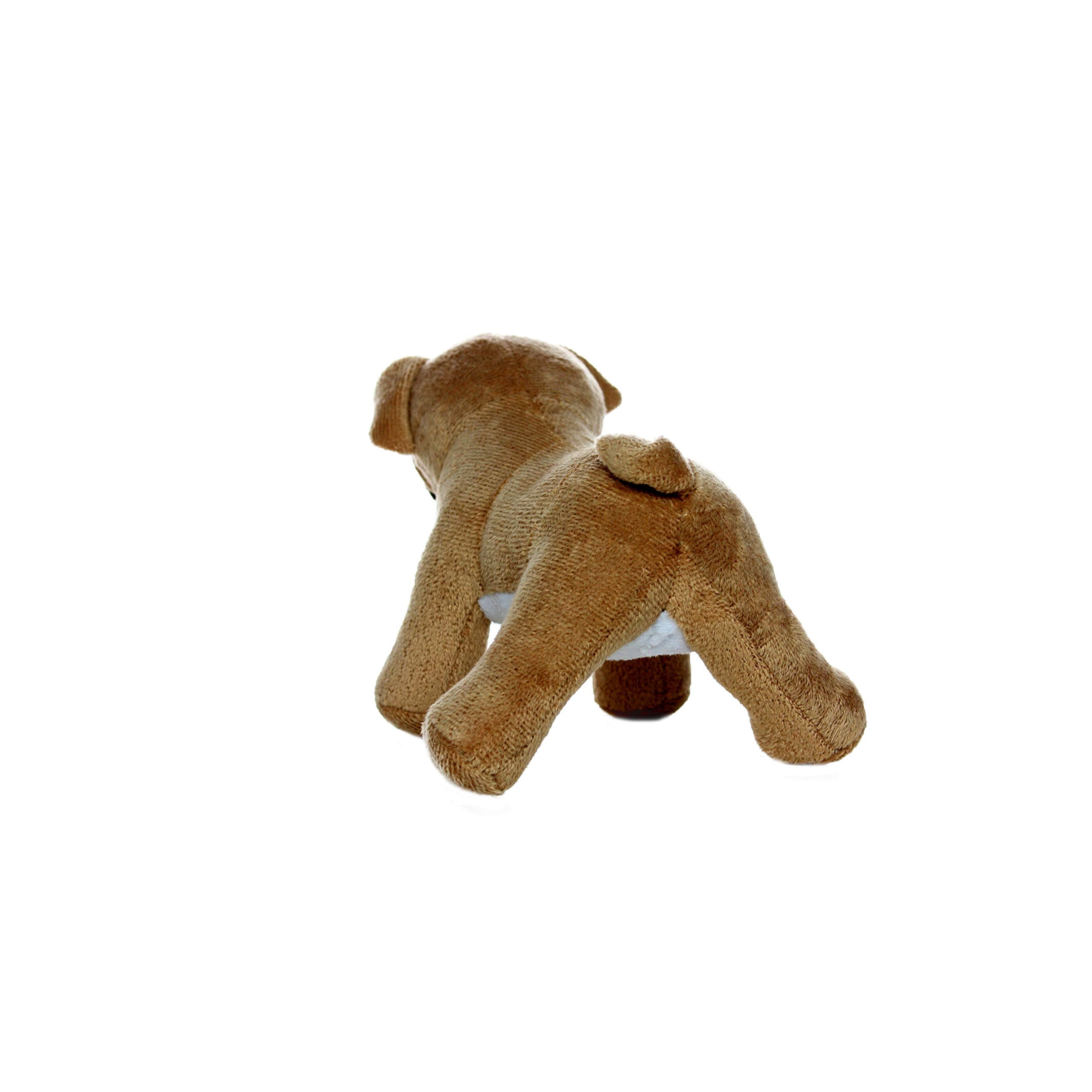 MIGHTY- Farm Junior Pug- Squeaker-Multiple Layers. Made Durable, Strong & Tough. Interactive Play Dog Toy (Tug, Toss & Fetch). M