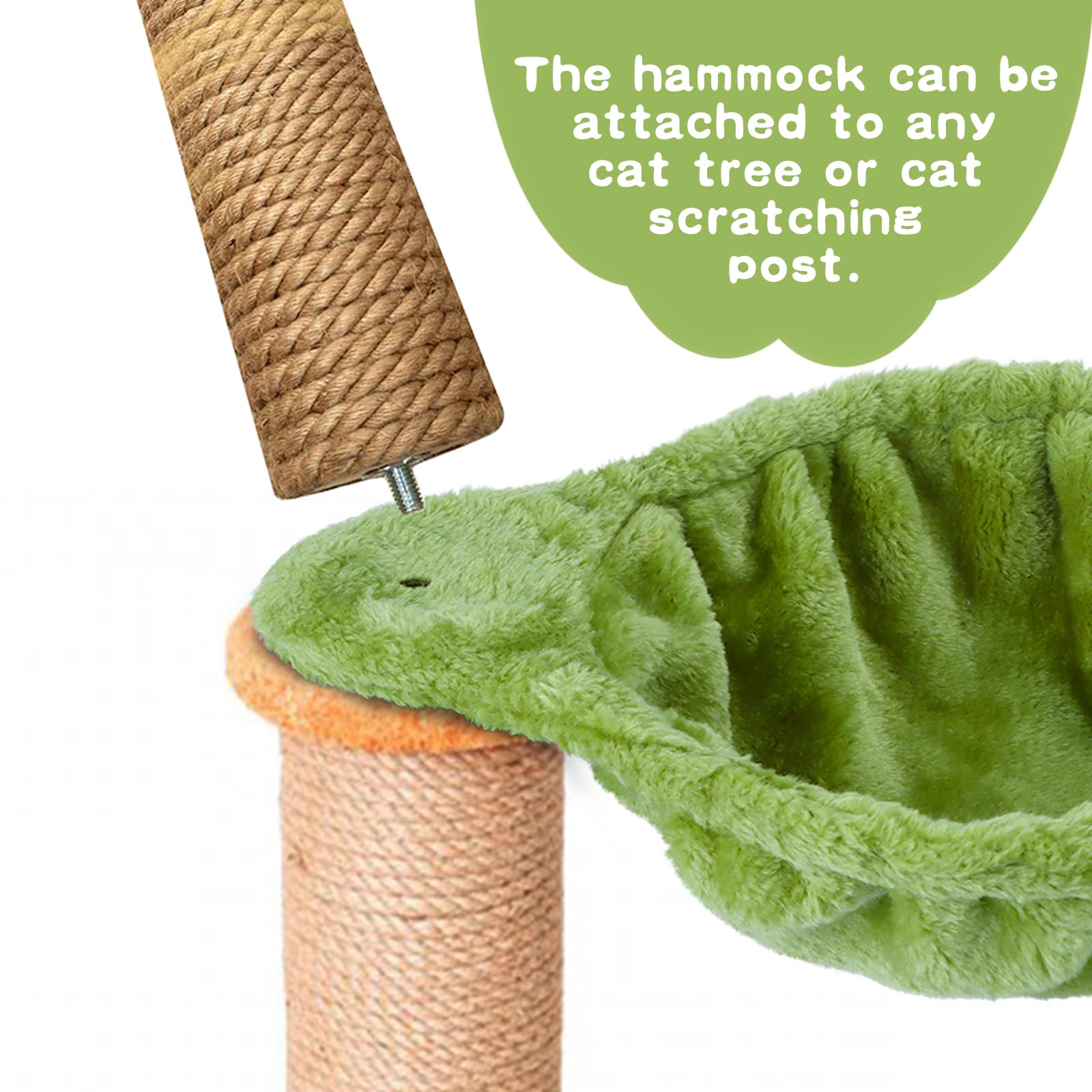 Cat Tree Hammock,Cozy Cat Tree Hammock For Large Cats With Deep Basket,Cat Tree Hammock Add On Attachment Design For Cat Tower,C