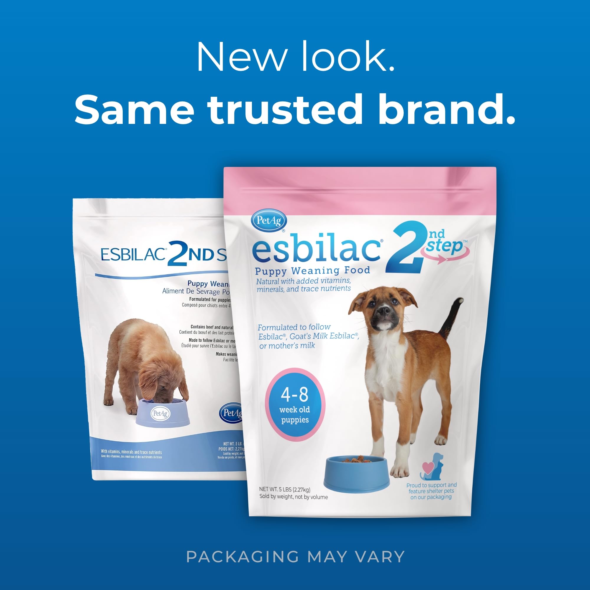 PetAg Esbilac 2nd Step Puppy Weaning Food - With Natural Milk Protein, Vitamins, and Minerals for 4-8 Week-Old Puppies - 80 Oz (
