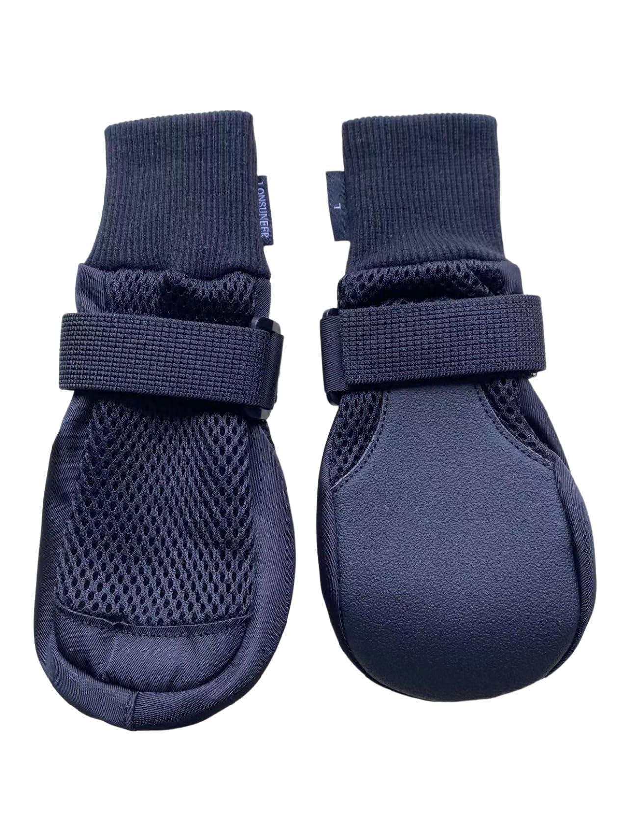 Lonsuneer Dog Boots Breathable And Protect Paws With Soft Nonslip Soles Black Color Size M L Xl (Large - Inner Sole Width 2.83 Inch)