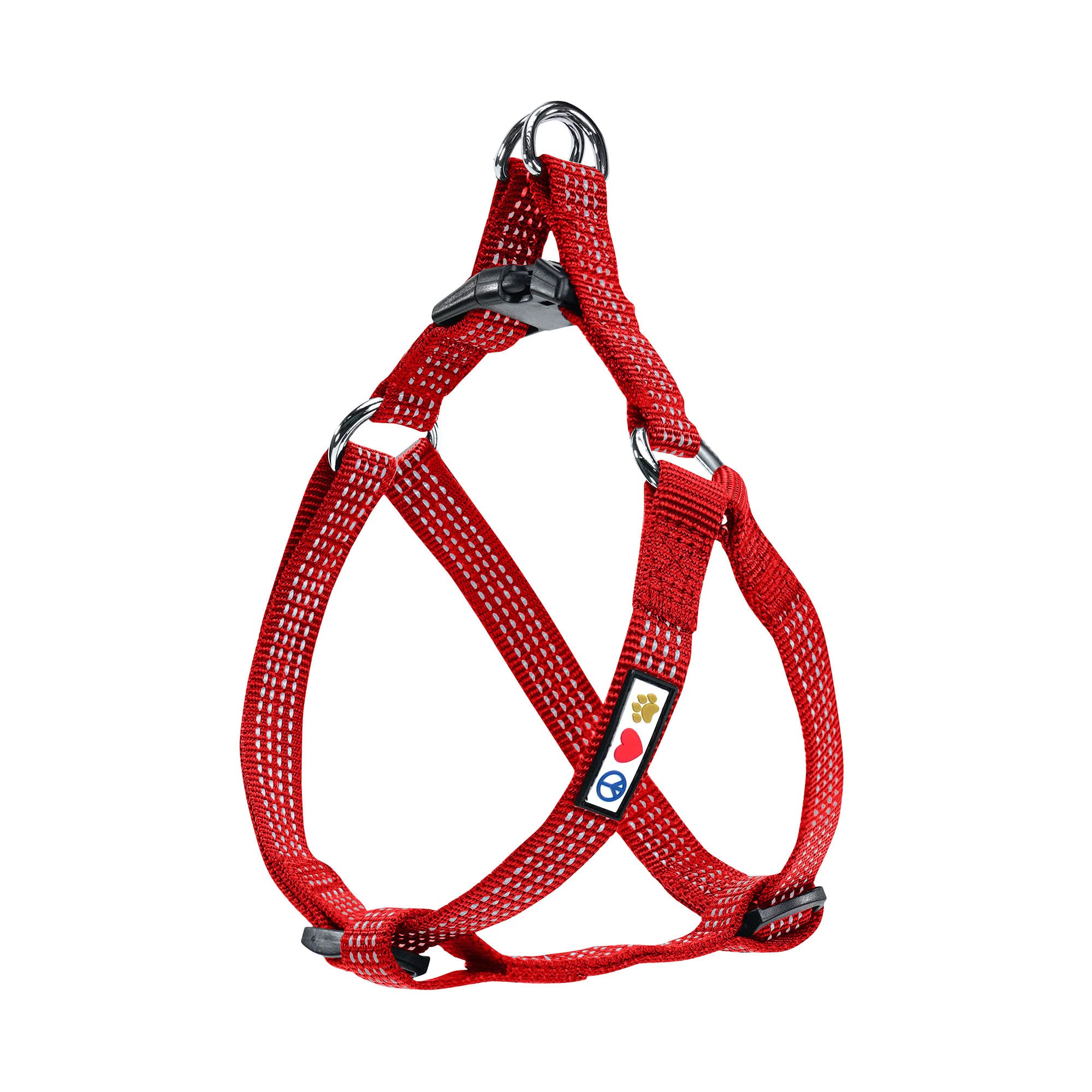 Pawtitas Dog Harness Small Sized Dog Red Dog Harness Step in from a Senior Dog to a Puppy Harness Adjustable Reflective Dog Harn