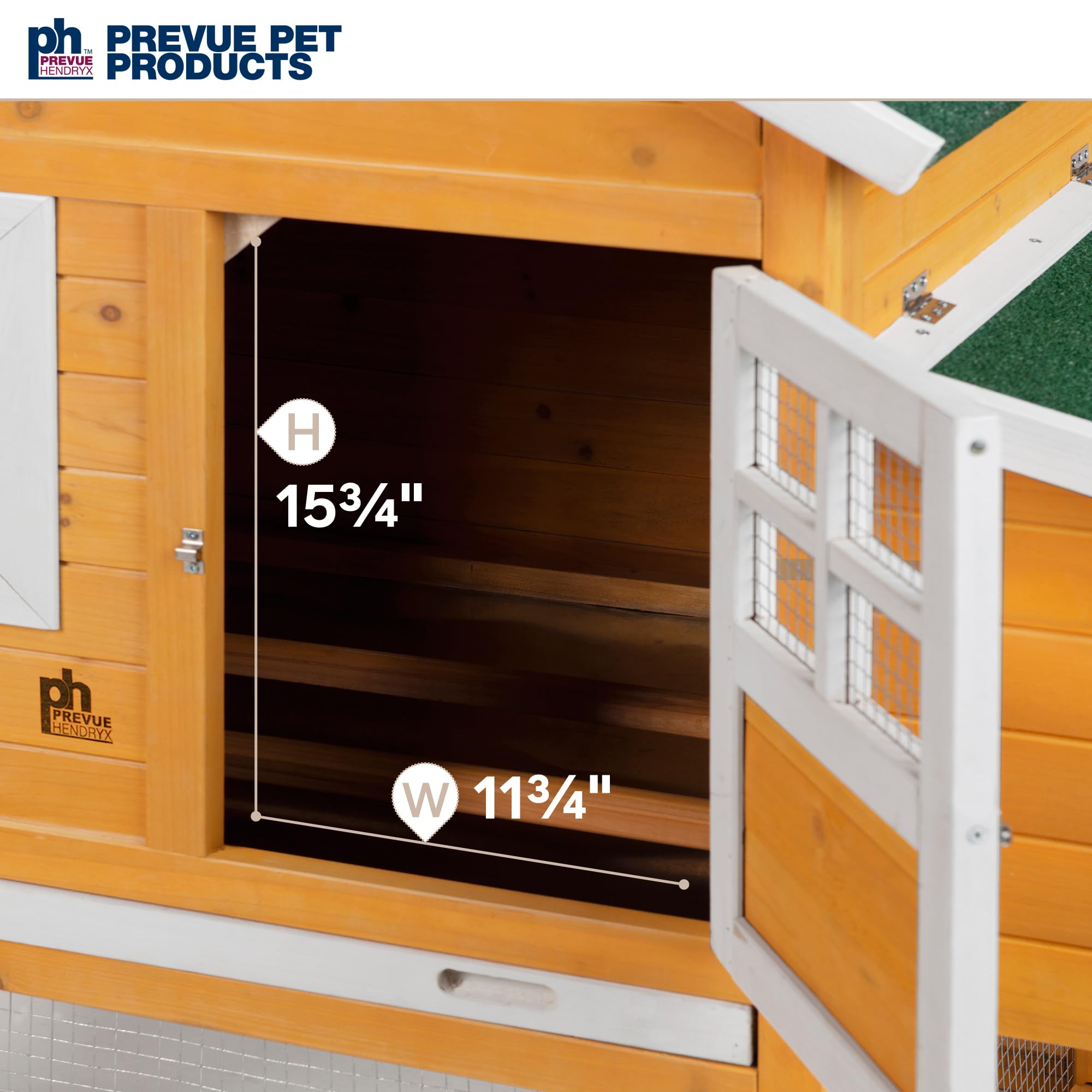 Prevue Pet Products Chicken Coop With Lockable Nest Box, Yellow, 2-Bay