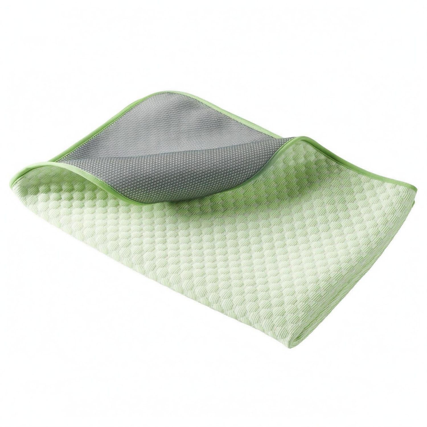 QuickDrying Pet Cooling Mat Thickened NonSlip Cooling Mat Soft Layered Design for Sofa, Car Seat, Floor, Green, M