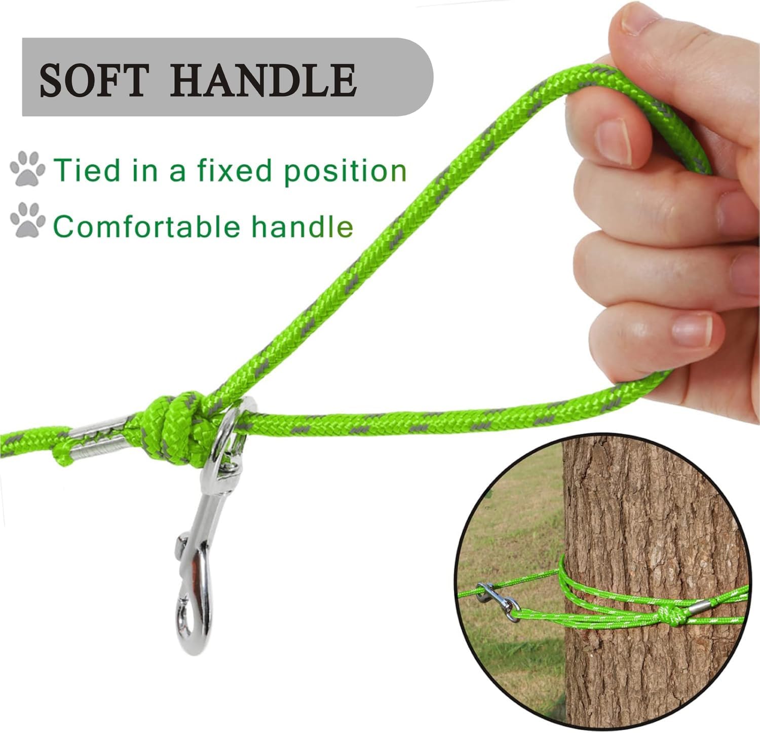 Reflective Cat Leash -30Ft Cat Cable Out Escape Proof Walking Leads Yard Long Durable Safe Leash Traning Play Outdoor For Puppie