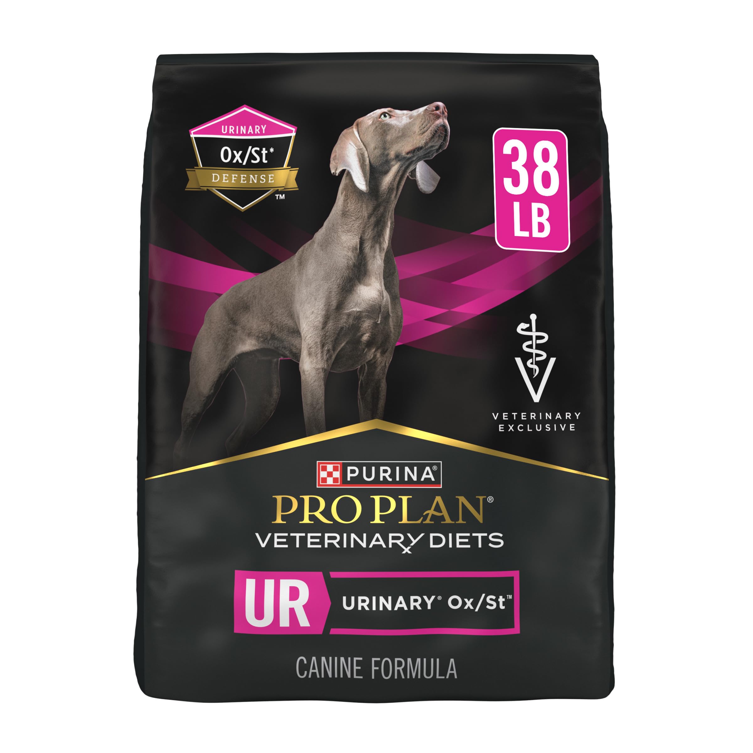 Pro Plan Veterinary Diets Purina UR Urinary Ox/St Canine Formula Dog Food Dry Kibble - 38 lb. Bag