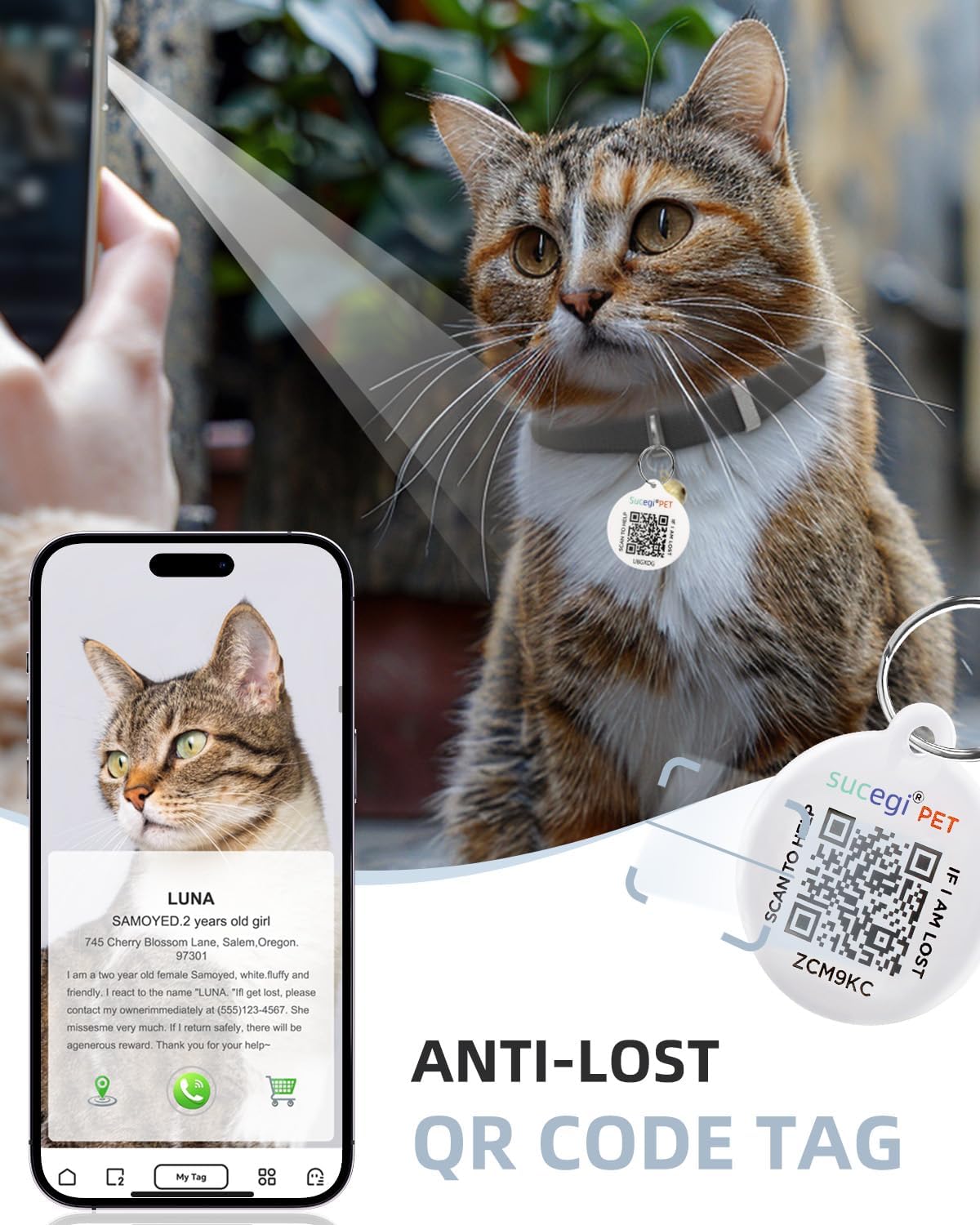 Cat Collar With Bell, Stretch Elastic Quick Release, Non Breakaway Lightweight Kitten Collar For Girl Boy Cats, Pet Supplies,Gif