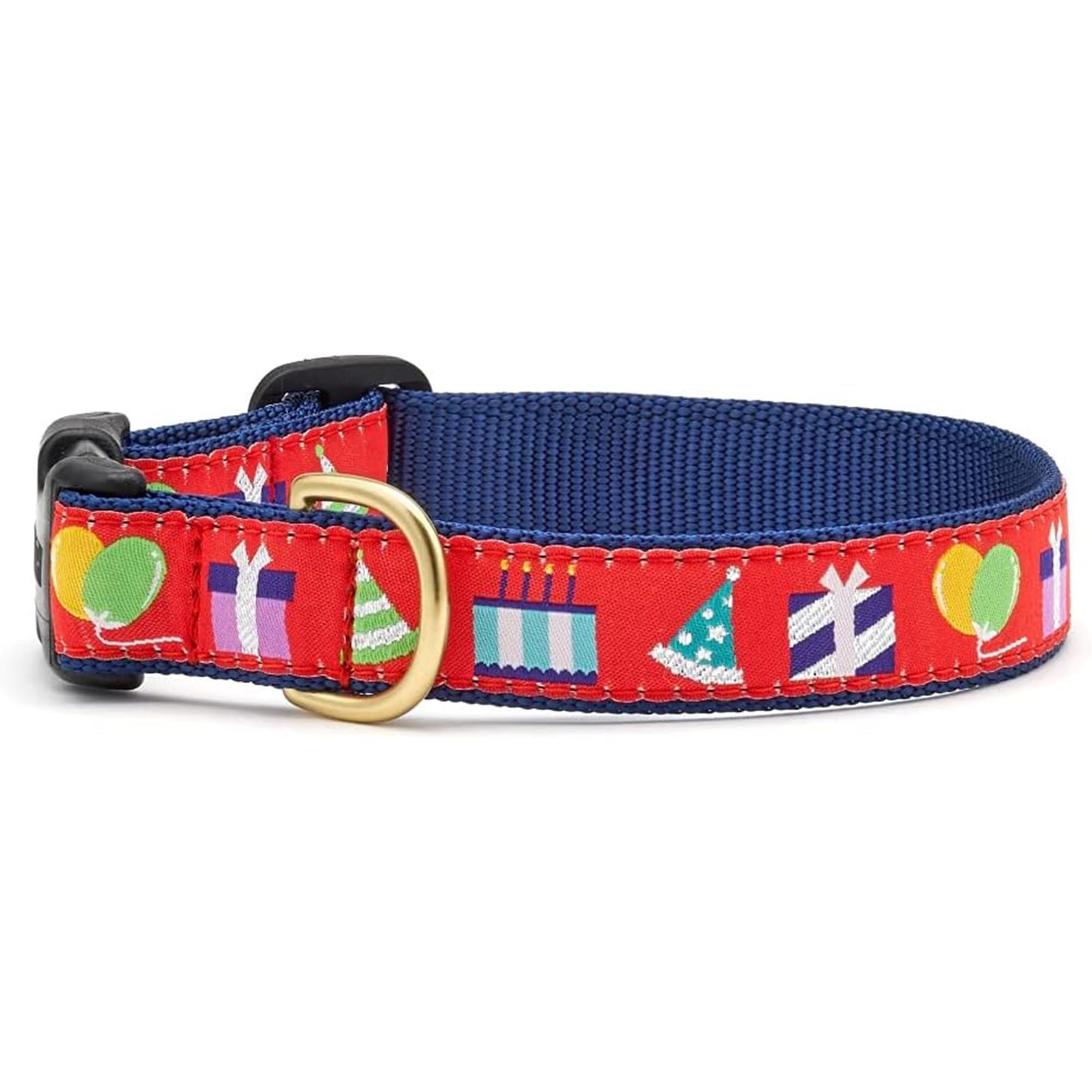 Up Country Birthday Gift Dog Collar, Large (15 To 21 Inches) 1 Inch Wide Width