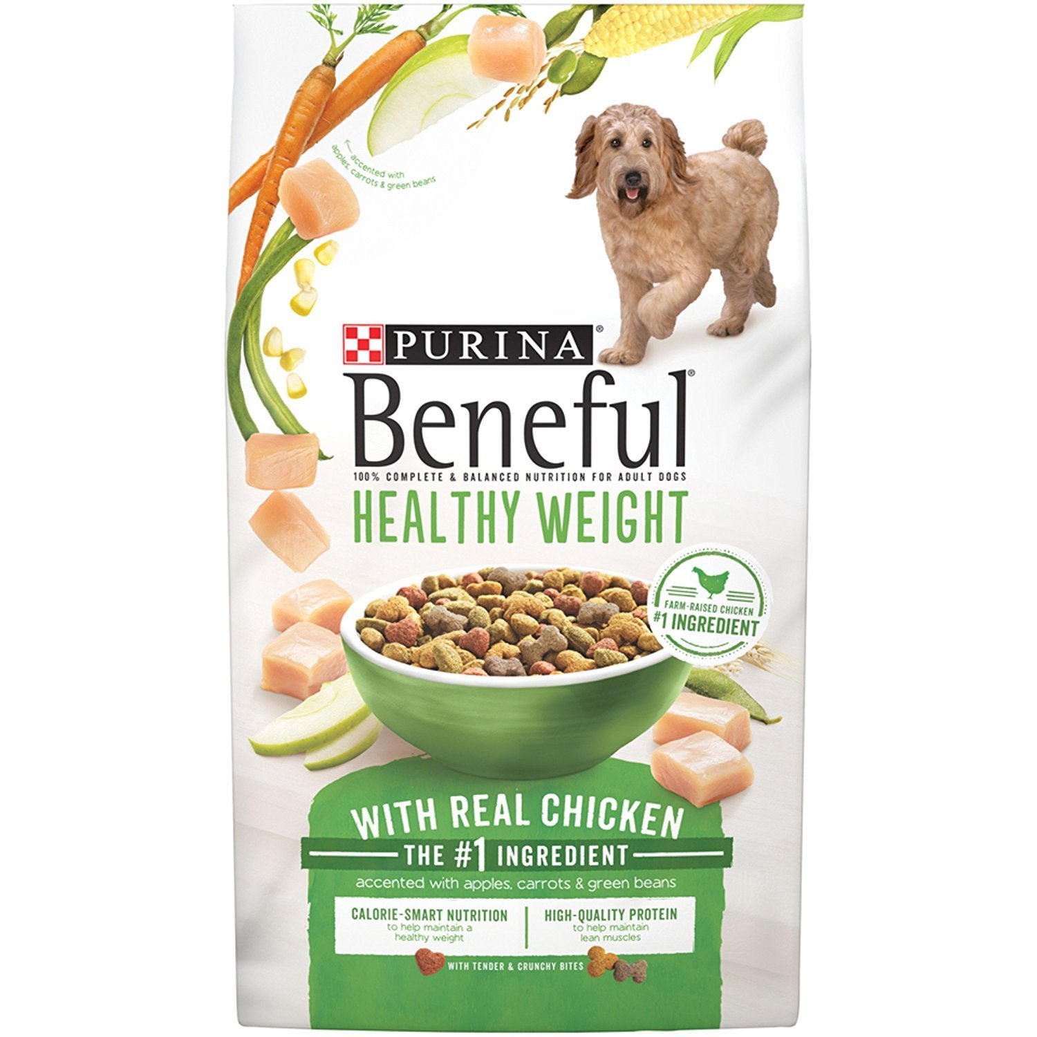 Purina Beneful Healthy Weight Dry Dog Food, Healthy Weight With Farm-Raised Chicken - (6) 3.5 lb. Bags