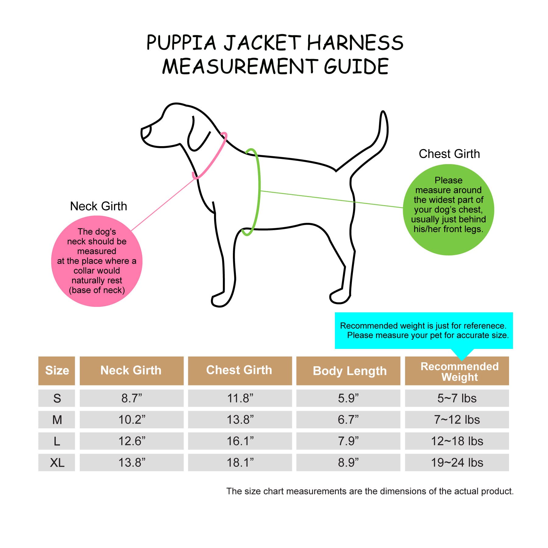 Puppia Ren Jacket Dog Harness Pullover Warm Winter Flower Pattern For Small And Medium Dog, Pink, Small