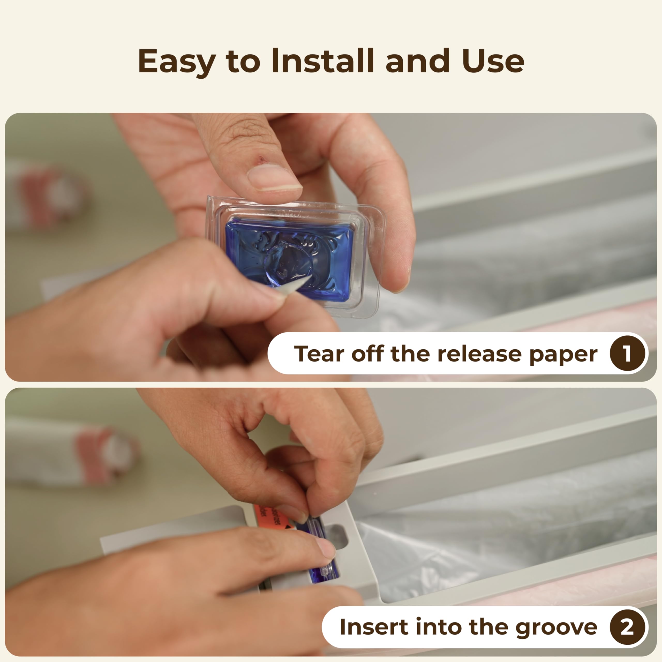 Hholove Deodorizer 4-Pack For Self Cleaning Cat Litter Box, For Automatic Cat Litter Box Extra Large No More Scoop, Anti-Pinch F