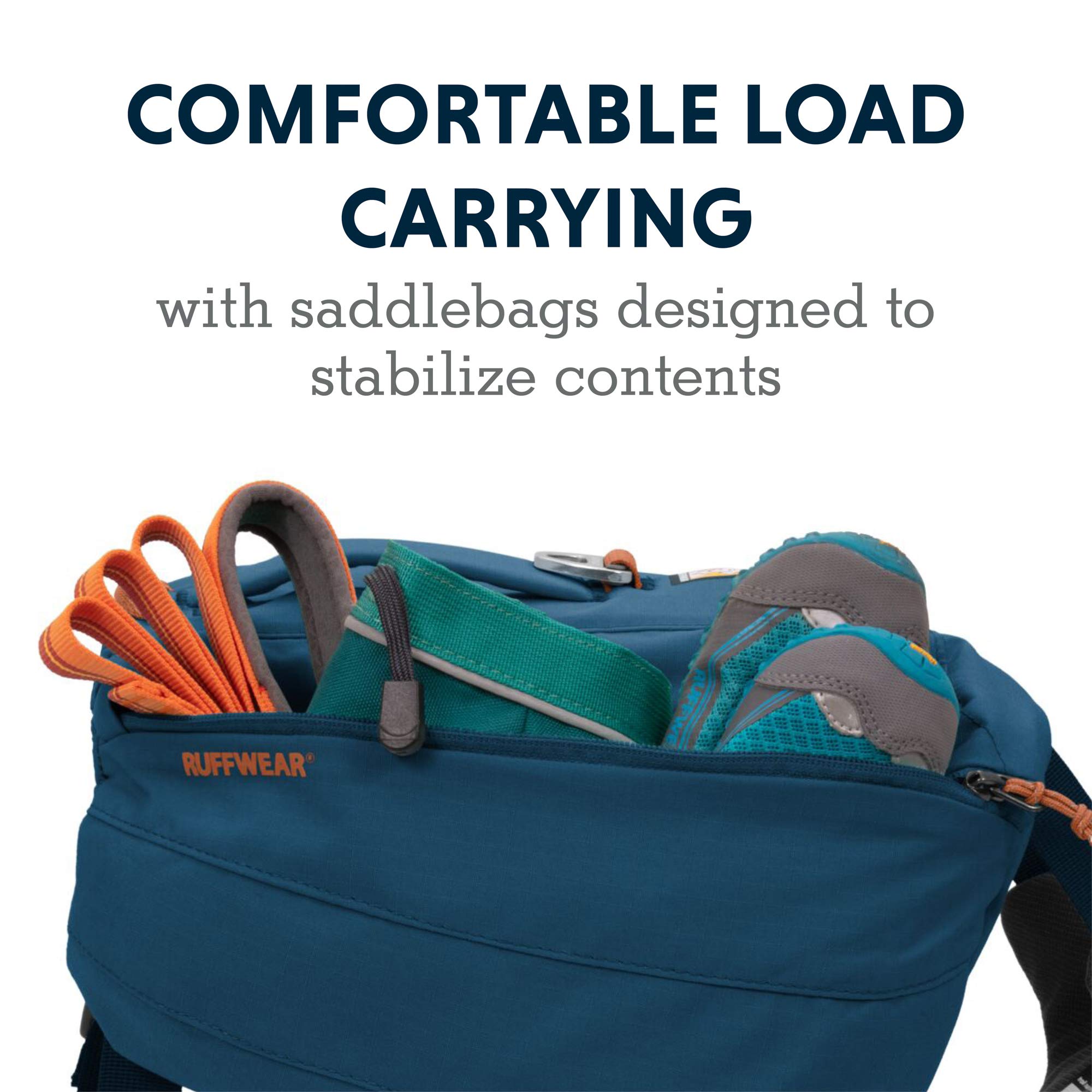 Ruffwear, Front Range Dog Day Pack, Backpack With Handle For Hikes & Day Trips, Blue Moon, Small