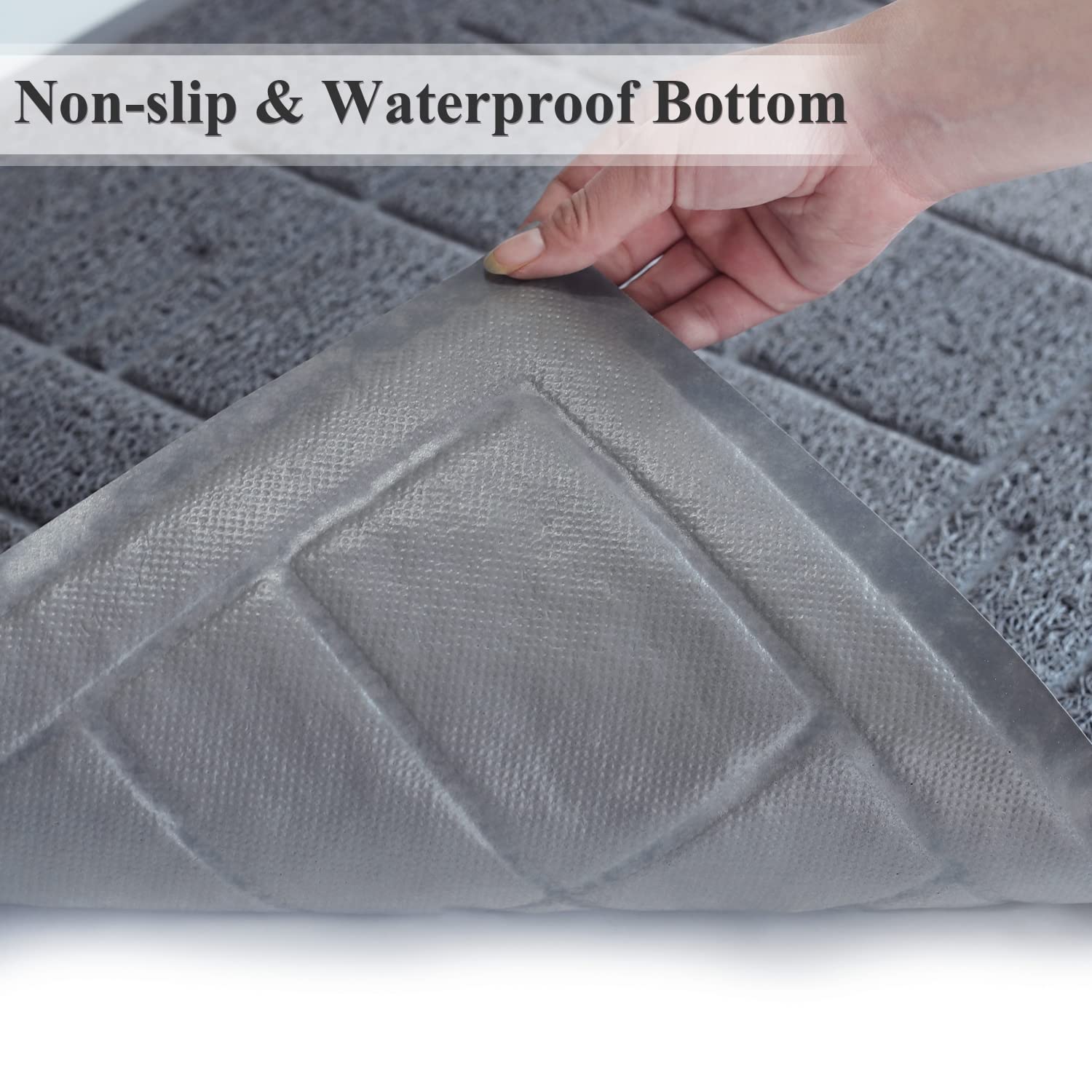 VIVAGLORY Cat Litter Mat for Catching Litter, Cats Litter Rug Catcher, Waterproof Pet Feeding Food Mats for Kitty Dog Small Anim