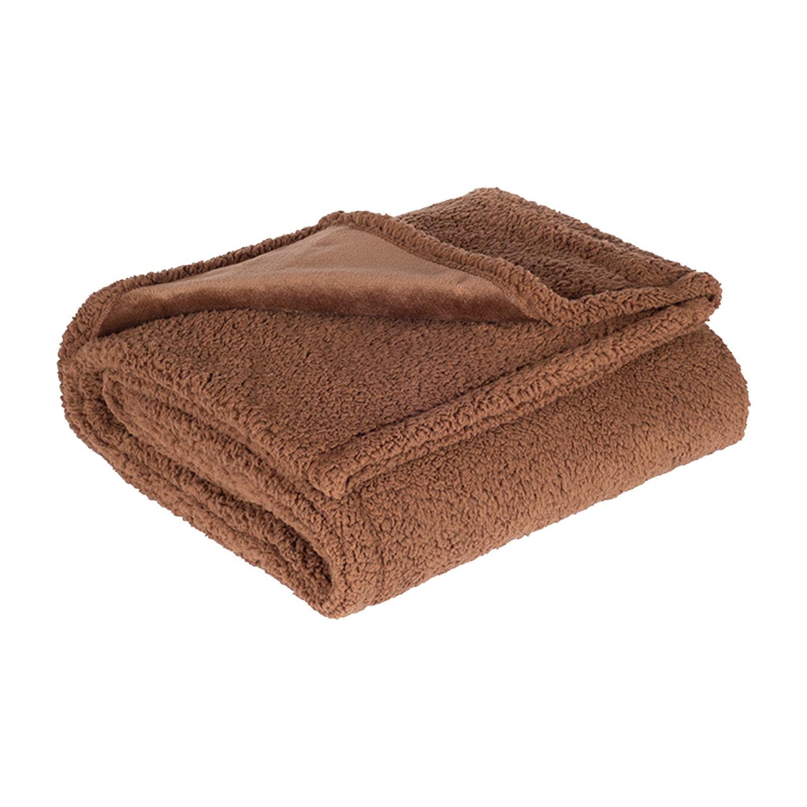 Waterproof Dog Blanket Cat Blanket for Small Medium Dogs Pet Throw for Couch Coffee 145cmx216cm