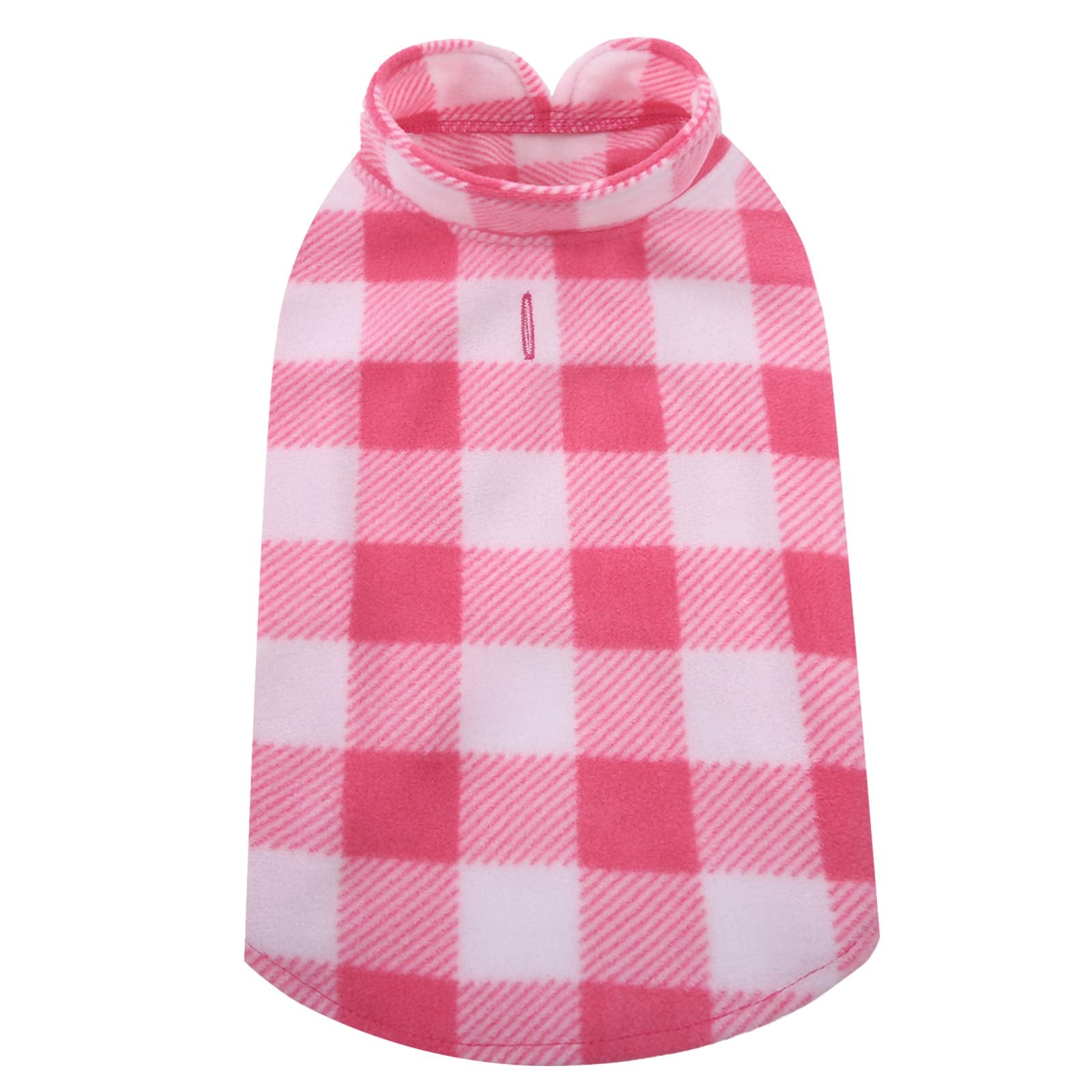 Kuoser Stretch Fleece Vest: Soft Plaid Dog Sweater For Small Dogs & Cats, Warm Coat Jacket - Winter Clothes For Teddy, Chihuahua
