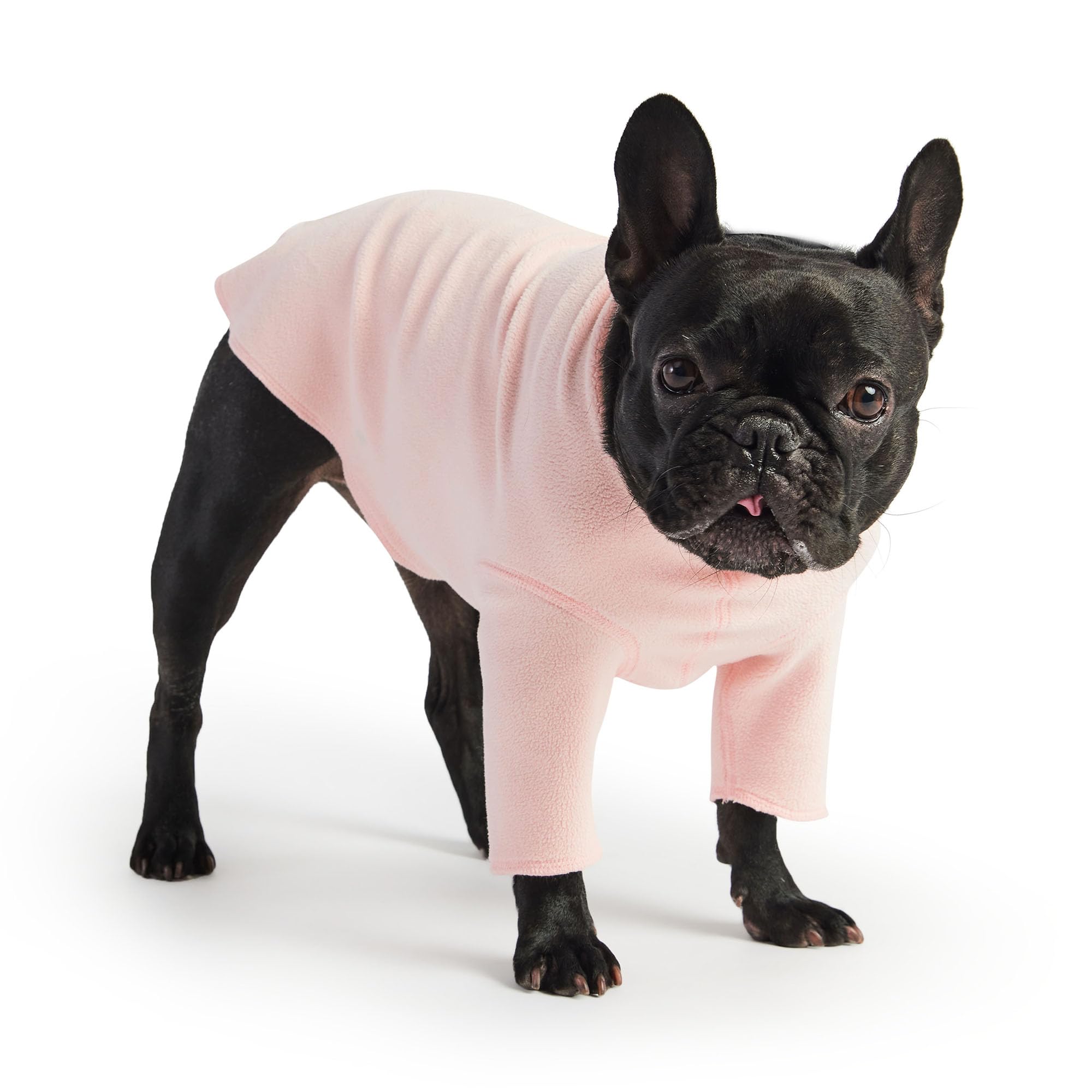 Gf Pet Gondola Base Layer For Dogs | Micro Polar Fleece Dog Bodysuit | Warm 4-Way Stretch Onesie | Full Body Coverage, Protection From Cold | Pajamas & Winterwear - Pink - X Large