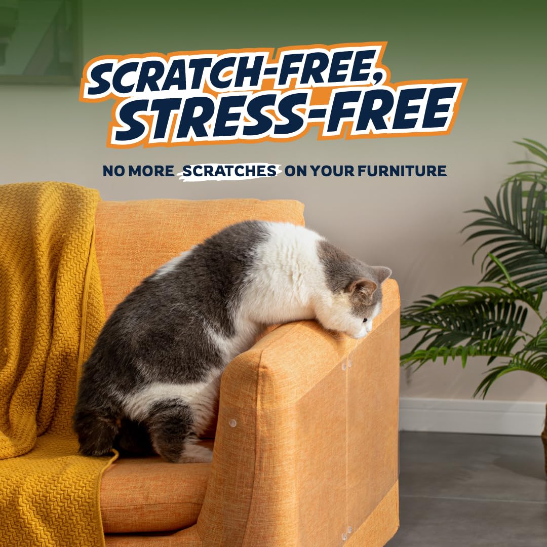 Furniture Protectors From Cats - 10-Pack Xxl Couch Protector For Cats - Anti Cat Scratch Furniture Protectors Guards - Sofa Corn