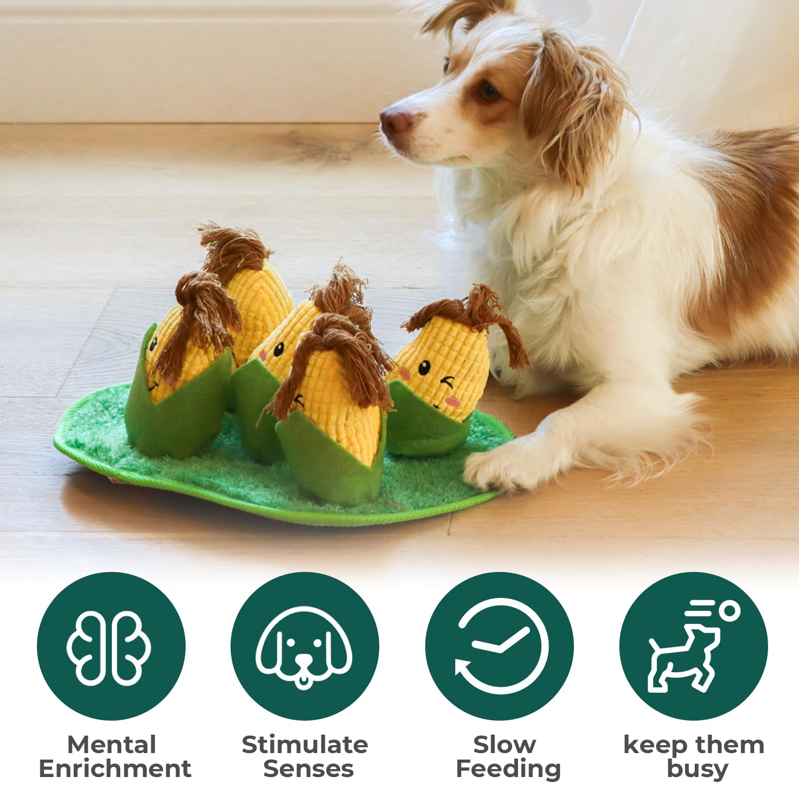 Snuffle Dogs Toys Plush Stuffed Puppy Toy With Squeaky Treat Hide For Large, Medium, Small Dogs And Puppies Slow Feeder, Machine