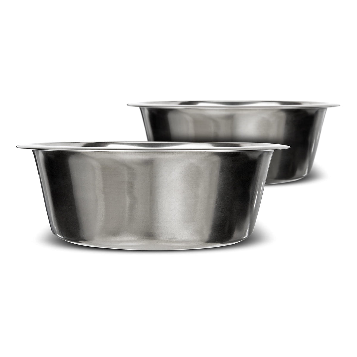 Neater Pet Brands Stainless Steel Dog And Cat Bowls (2 Pack) - Extra Large Metal Food And Water Dish (16 Cup)