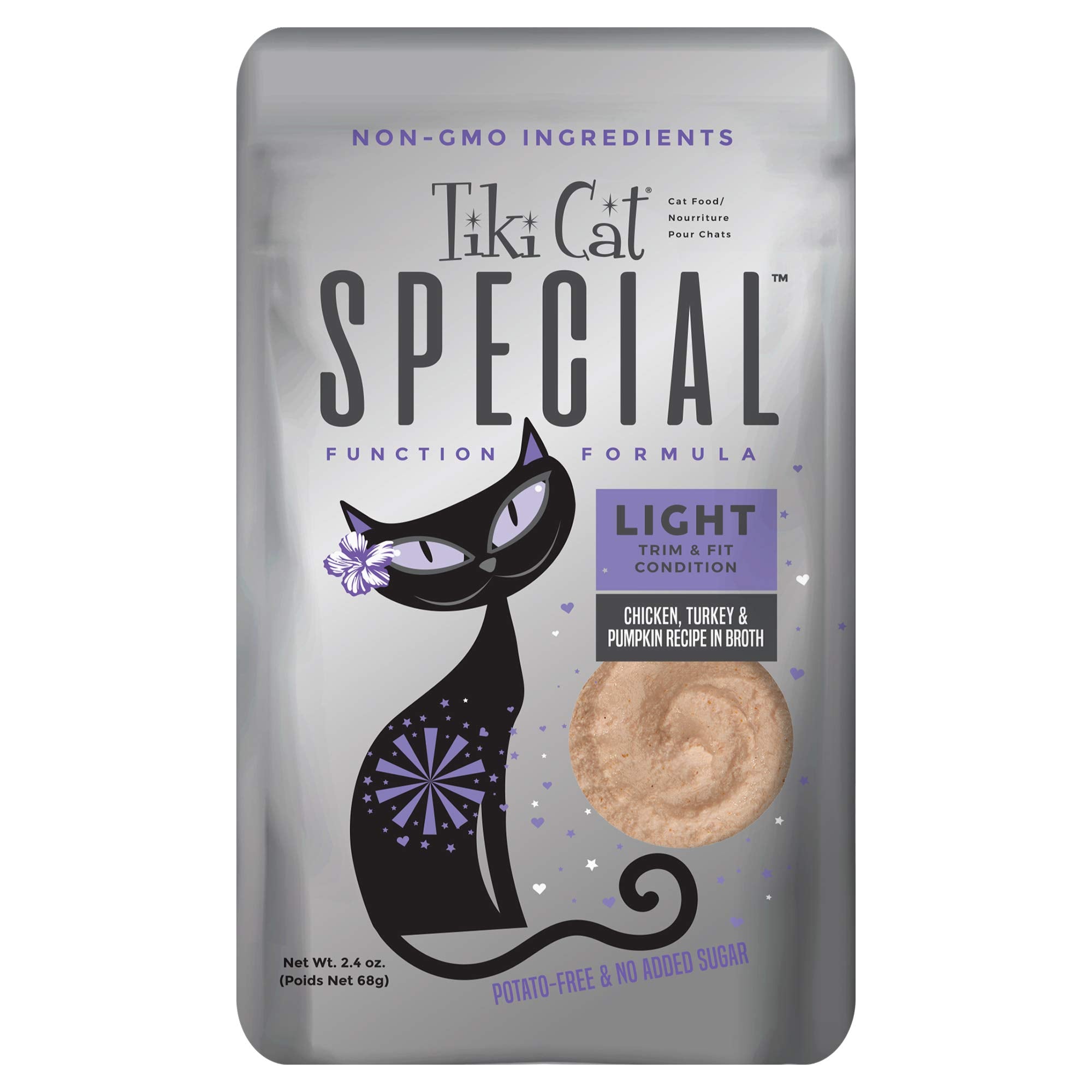 Tiki Cat Solutions Light Mousse, Chicken, Turkey & Pumpkin, Formulated to Support Healthy Trim and Fit, Functional Wet Cat for A