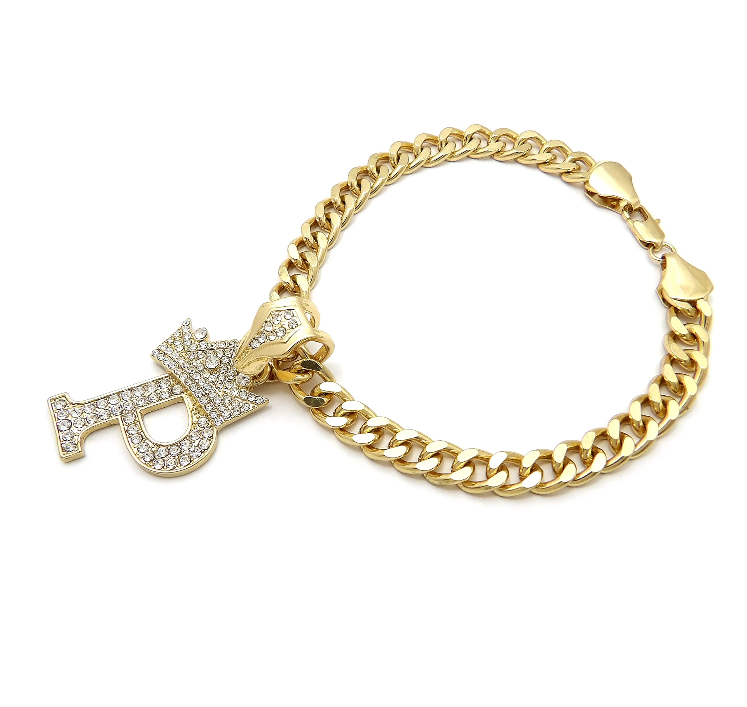 Initial Letter Cuban Chain Dog Chain Pet Chain Pet, Cat, Puppy Necklace (P, 20'')