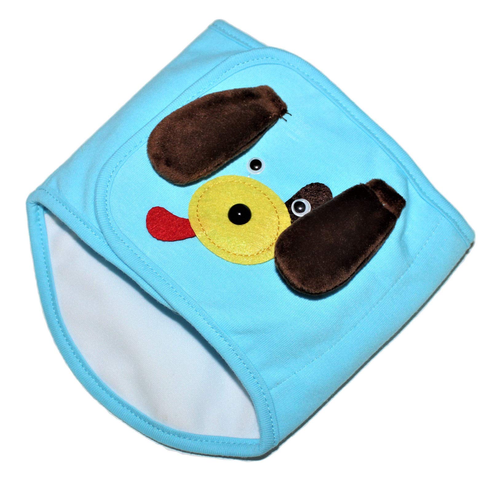 Dog Puppy Funny Diaper Belly Band Male Boy For Small Breeds (Blue Dog, L - Waist 13' - 16')
