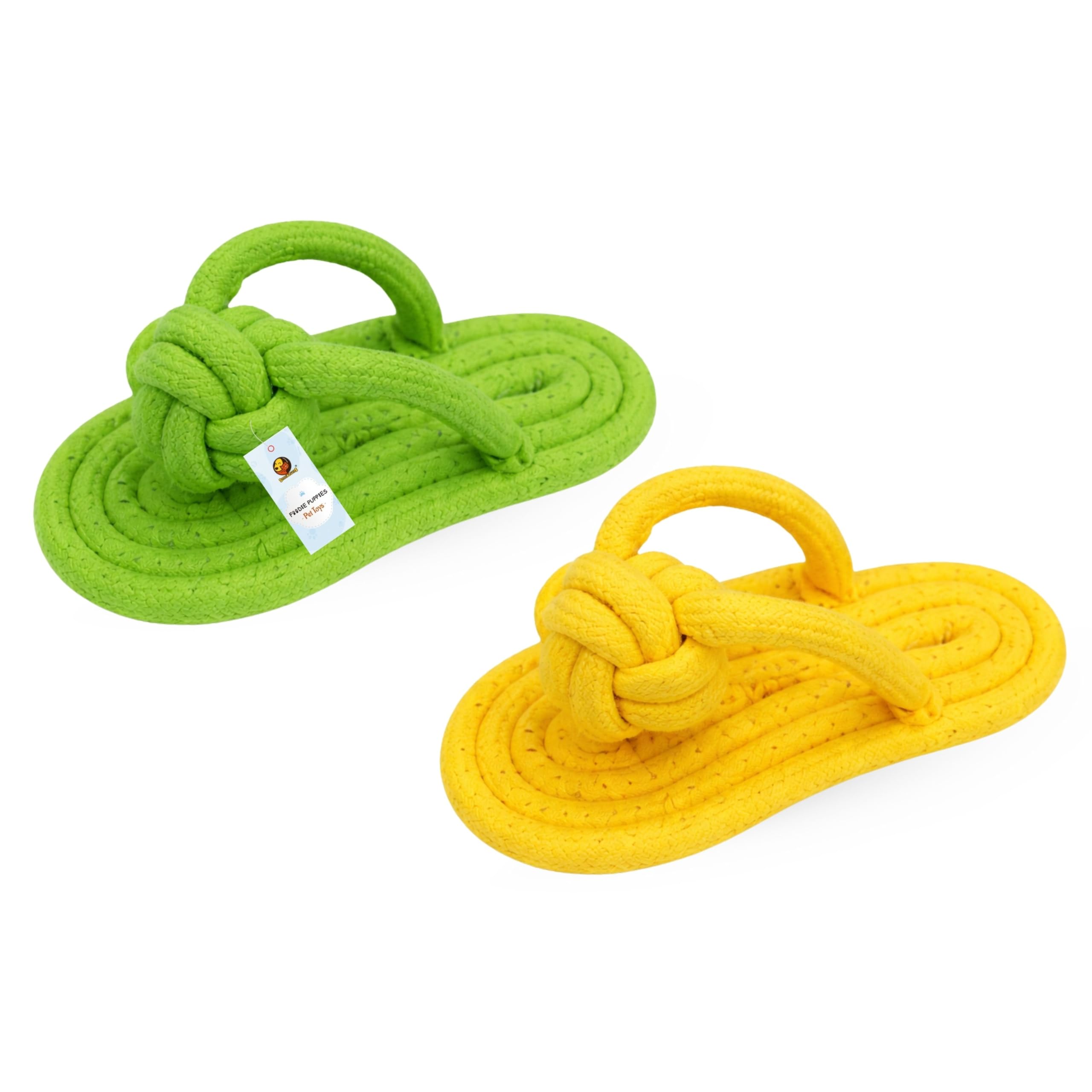Foodie Puppies Durable Cotton Rope Chew Toy for Dogs | Chewing, Fetching, Playing, Teething & Training for Small to Medium Dogs 