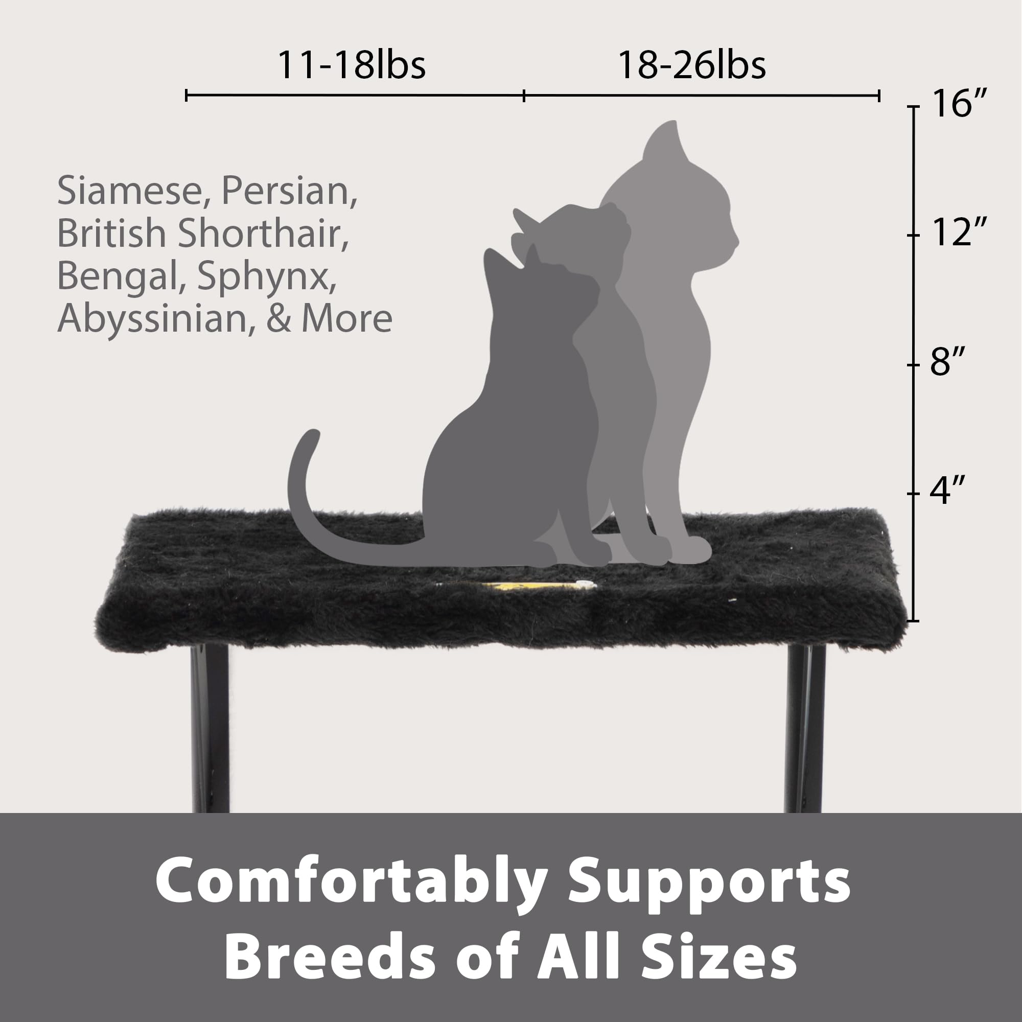 COZIWOW Cat Wall Shelves and Mounted Perches,Climber Set with 5pcs Including Cat Scratching Post, Hanging Bed, House, Steps, Tre