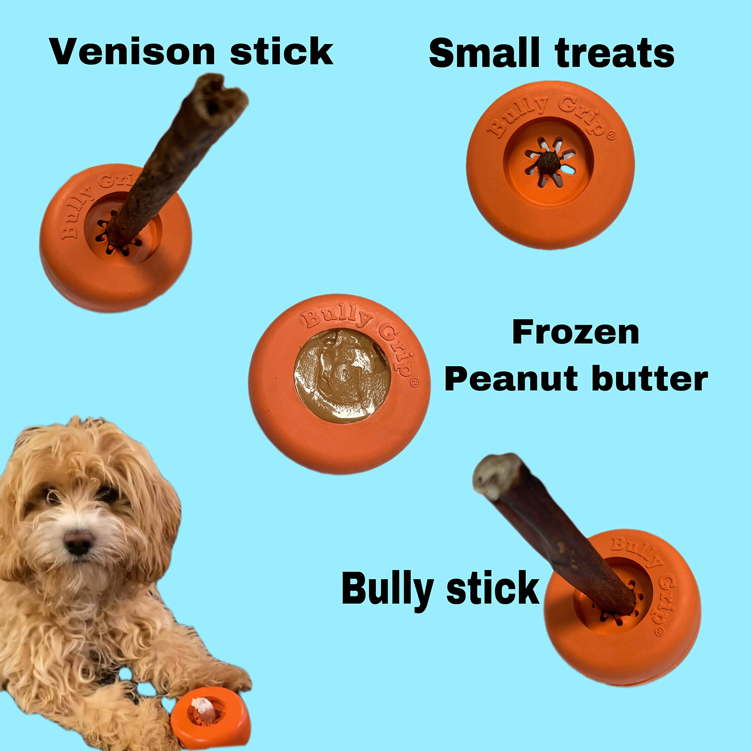 Bully Stick Holder For Dogs - Medium Size - Interactive Dog Toy, Dog Treat Holder, Slow Feeder, Treat Dispenser, Chew Toy And Dog Safety Device