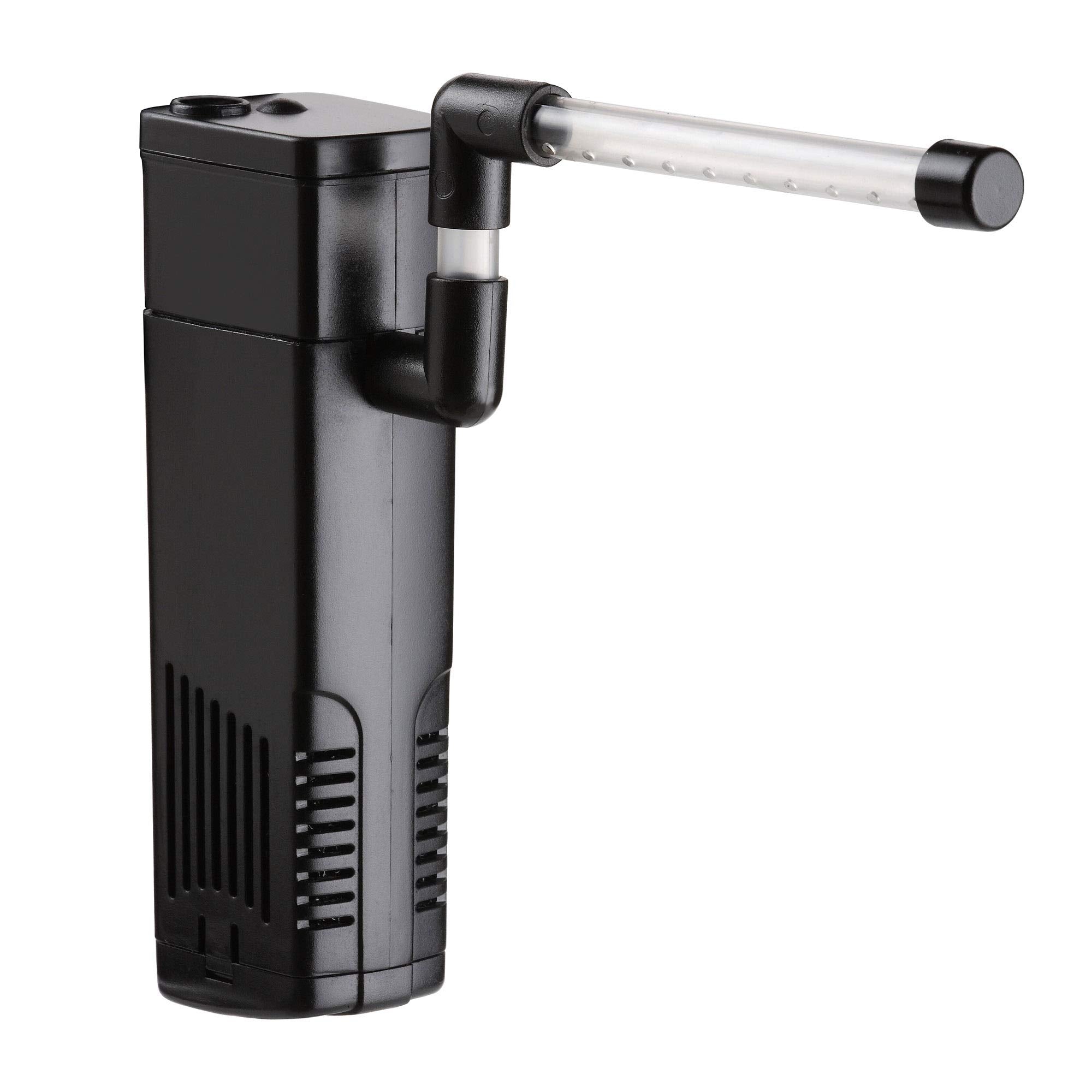 Nicrew Aquarium Internal Filter, Submersible Power Filter With Multiple Function For Fish Tanks 2 To 5 Gallon, 40 Gph, 3.5W