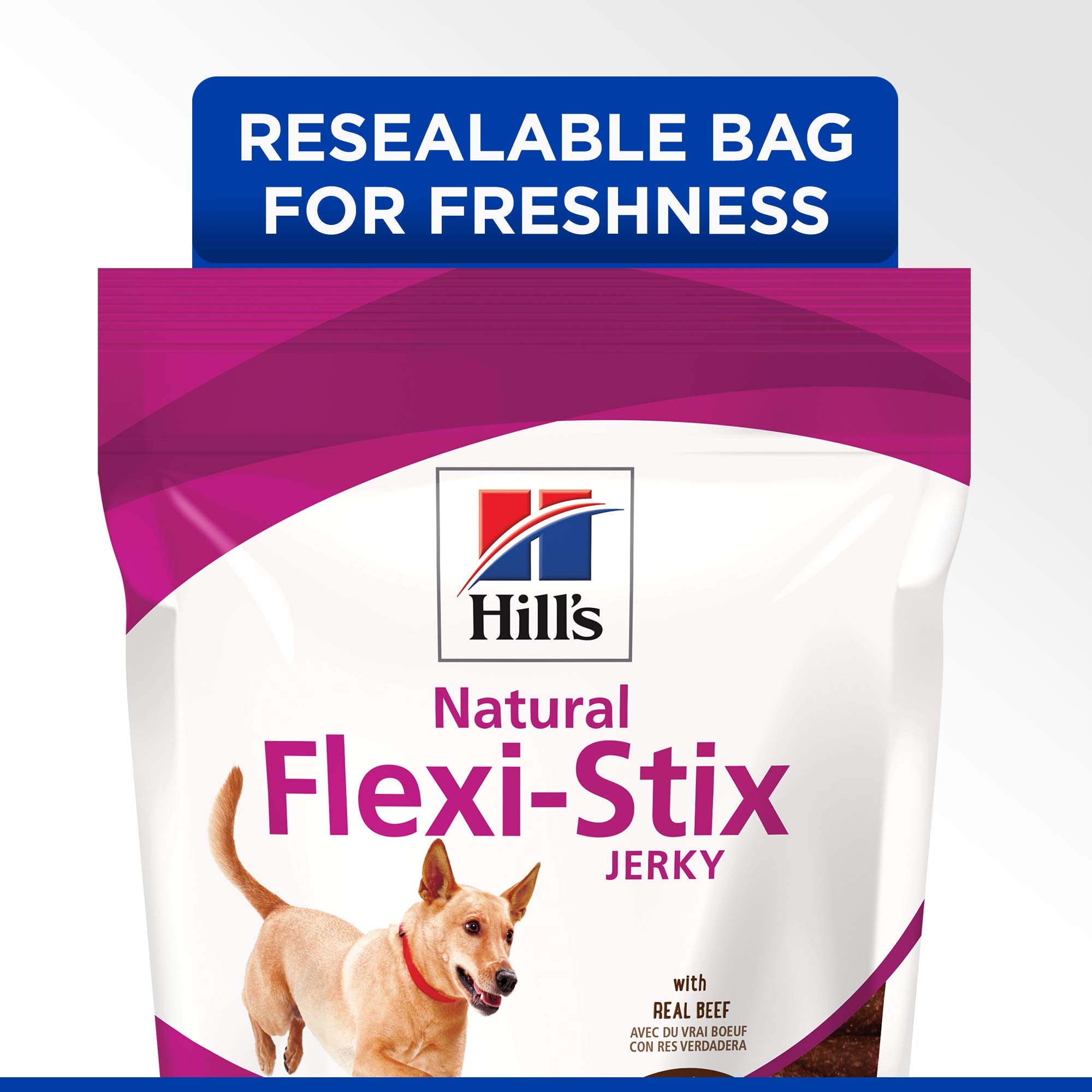 Hills Natural Flexi-Stix Jerky, All Life Stages, Great Taste, Dog Treats, Beef, 7.1 oz Bag