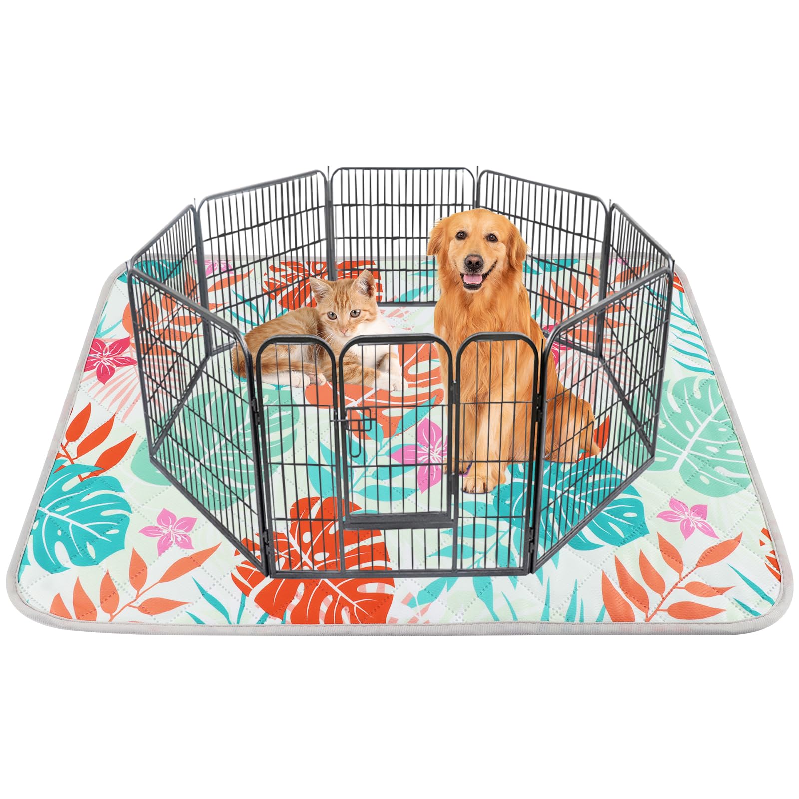 Bvagss Washable Pee Pad For Dogs - Reusable Leakproof Puppy Wee Wee, Non-Slip Waterproof Pet Training, Super Absorbent Whelping 