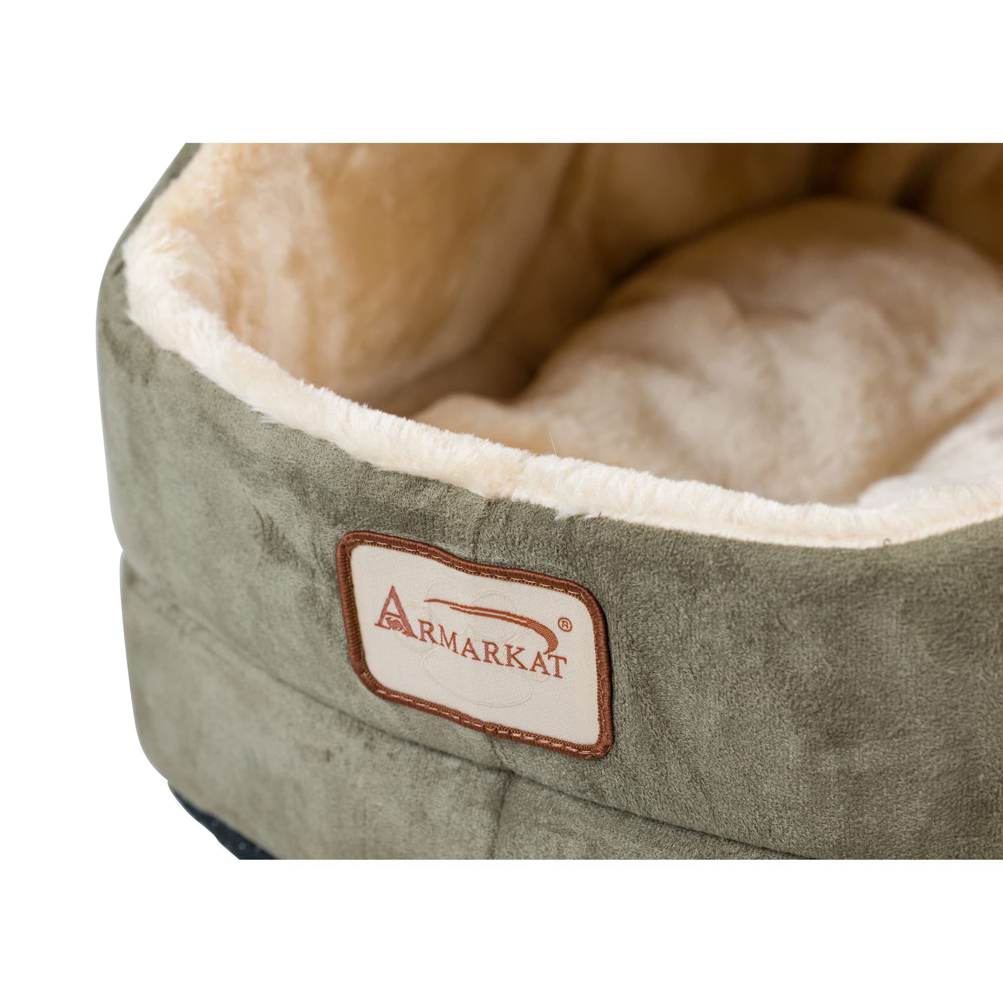 Armarkat Laurel Green Cat Bed Size, 18-Inch by 14-Inch