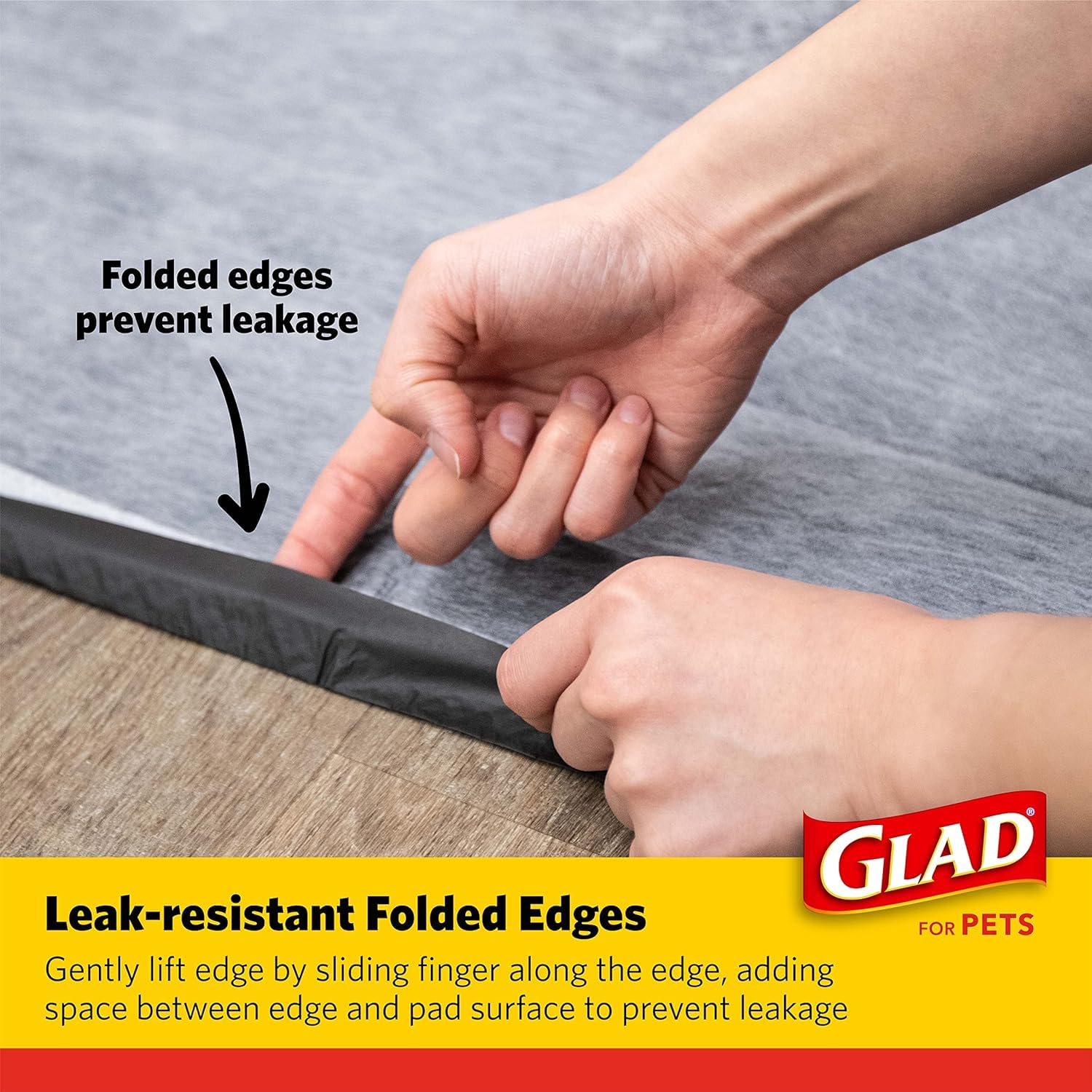 Glad for Pets Black Charcoal Dog Pads - Super Absorbent, Disposable Pee Pads for Puppy Potty Training & Indoor Use - 23 x 23 - 5
