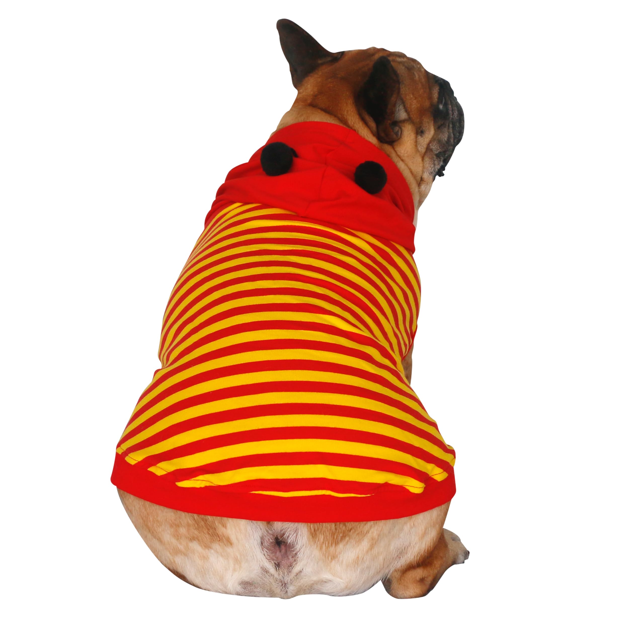 iChoue I am a French Bulldog Bumble Bee Costumes Clothes Hoodies Shirts Vest for Small Dogs Cold Weather Winter Coats Frenchie E