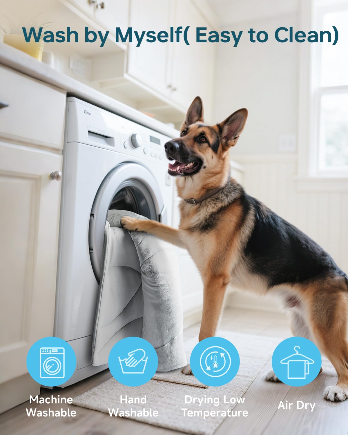 BABTGREAT Dog Cooling Mat, 36  x 23  Reversible Self-cooling Mat for Small & Medium Dogs, Washable Cool Pad for Pets 2.0 Summer