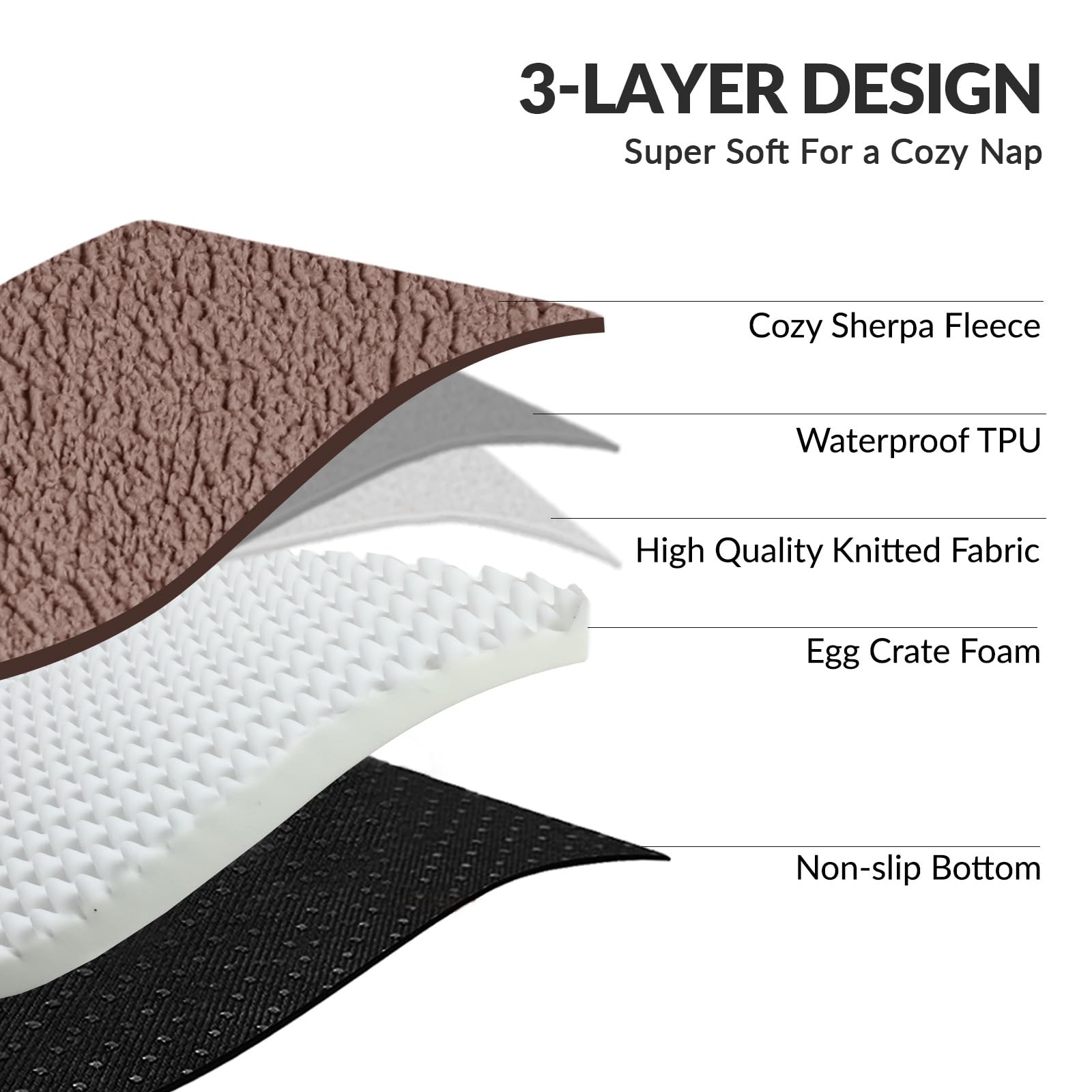 Patas Lague Orthopedic Jumbo Dog Bed For Extra Large Dogs 56''X40'', Waterproof L Shaped Jumbo Pet Sofa Beds With Removable Wash