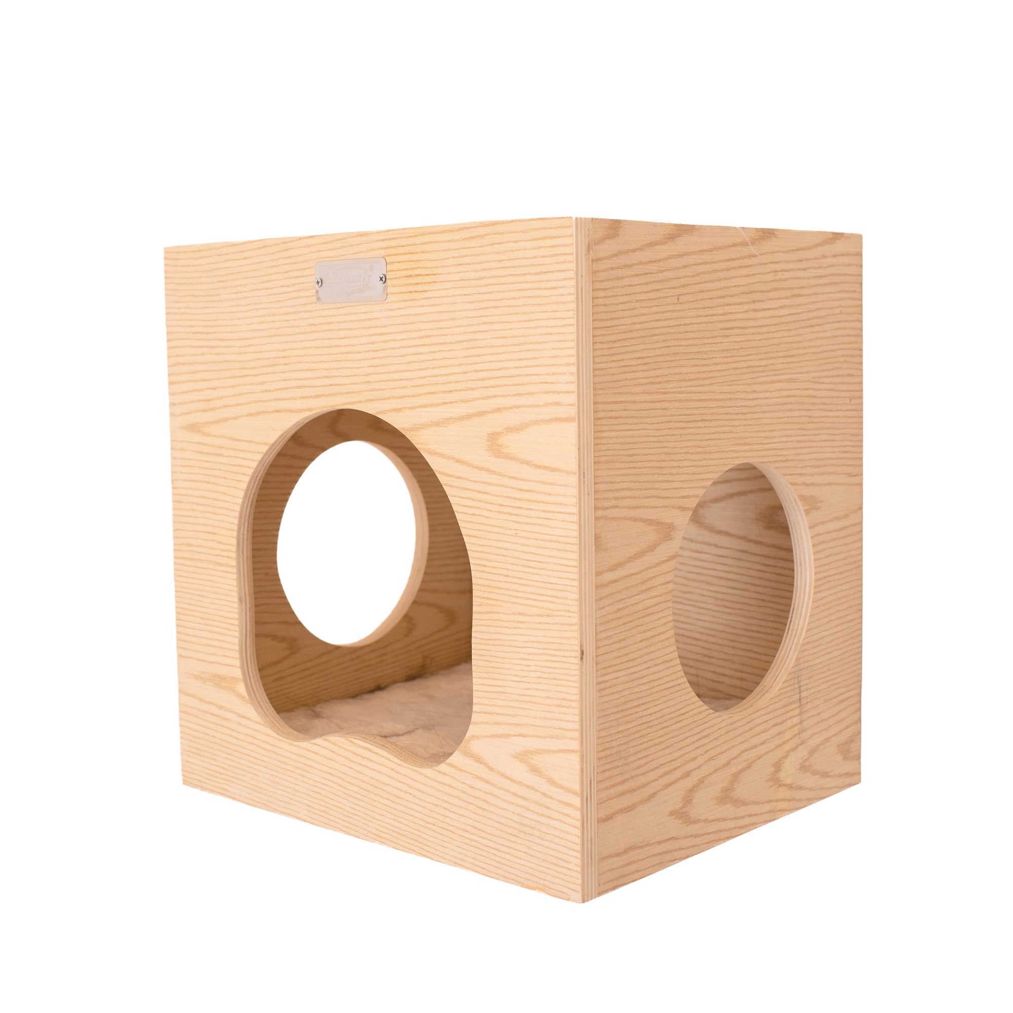 Armarkat Cat Wall Scratch Series: Tree W1907A With Condo, Perch, And Stepup, Natural Beige Medium