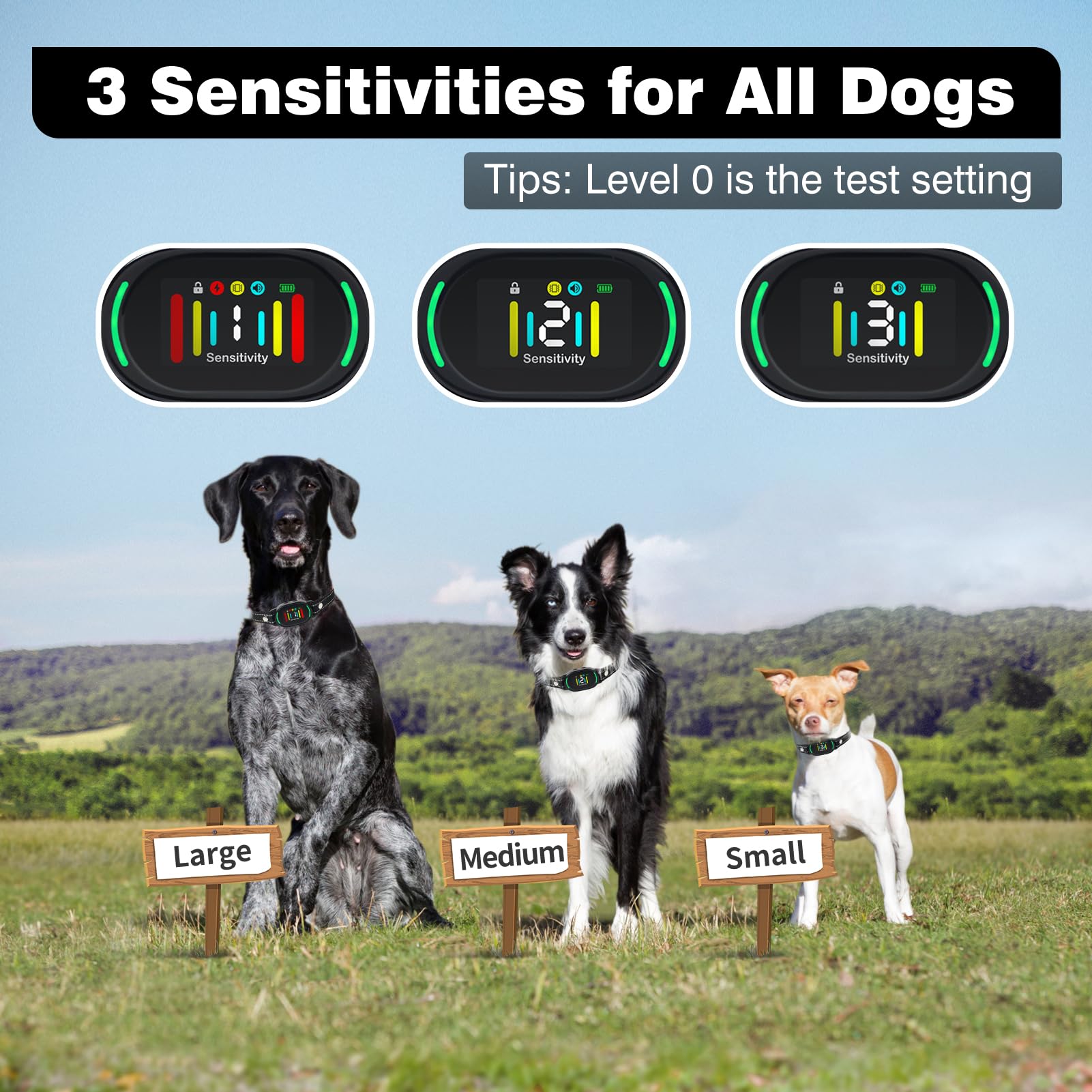 Petjoy Smart Bark Collar, Anti Bark Collar With Optional Shock, Dog Bark Collar For Small Medium Large Dogs - Vibration Or Shock